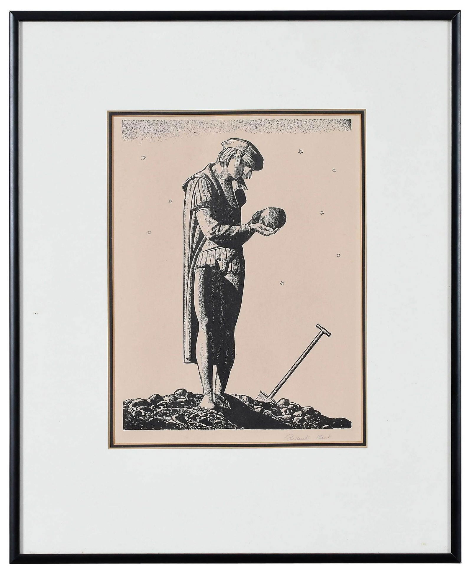 Rockwell Kent Shakespearean Subject Lithograph (1 of 4)