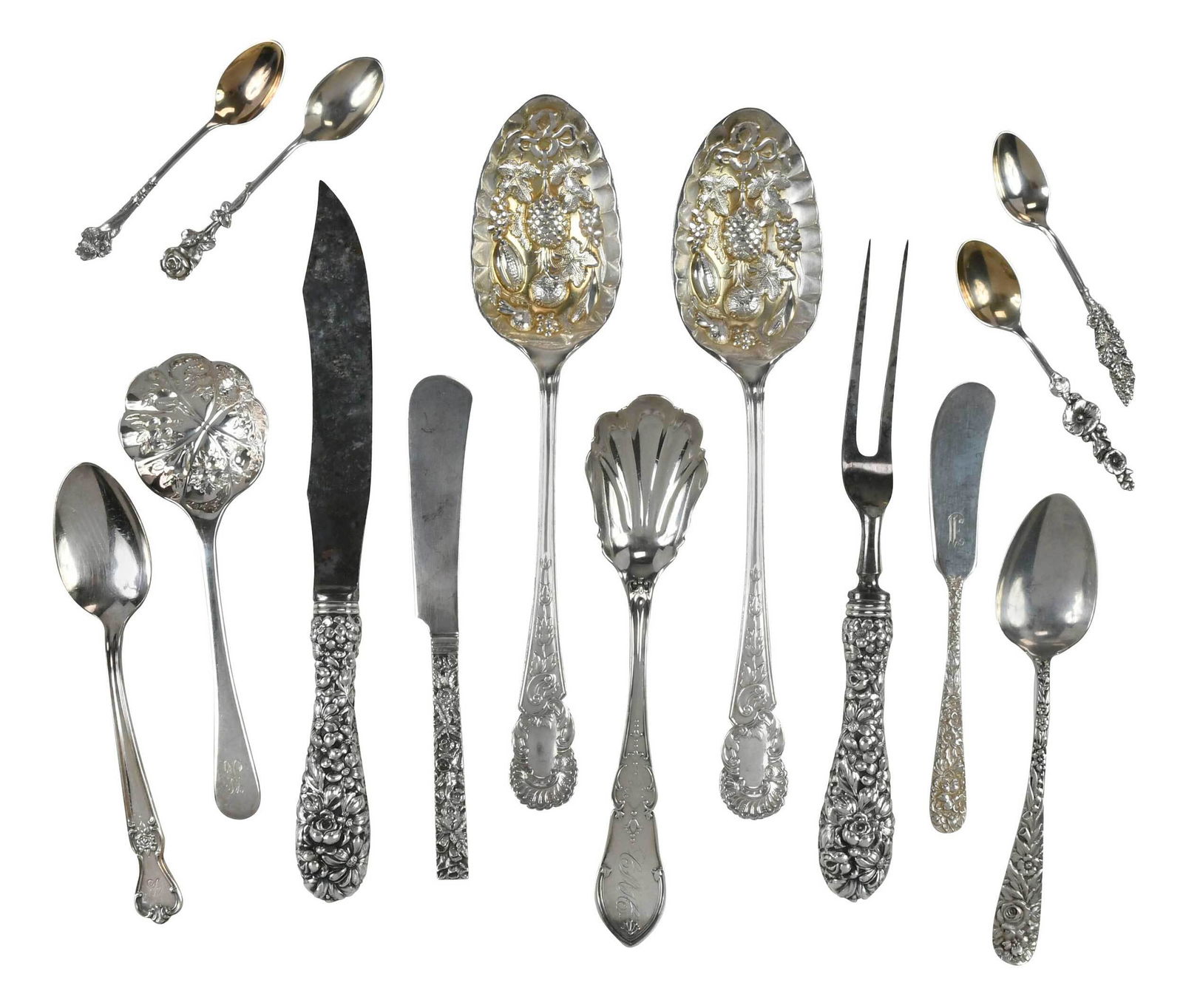 Twenty Five Pieces Silver Flatware (1 of 6)