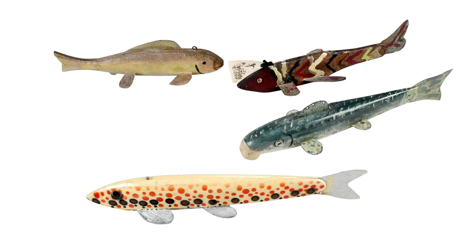 Group of Five Freshwater Fishing Decoys (1 of 6)