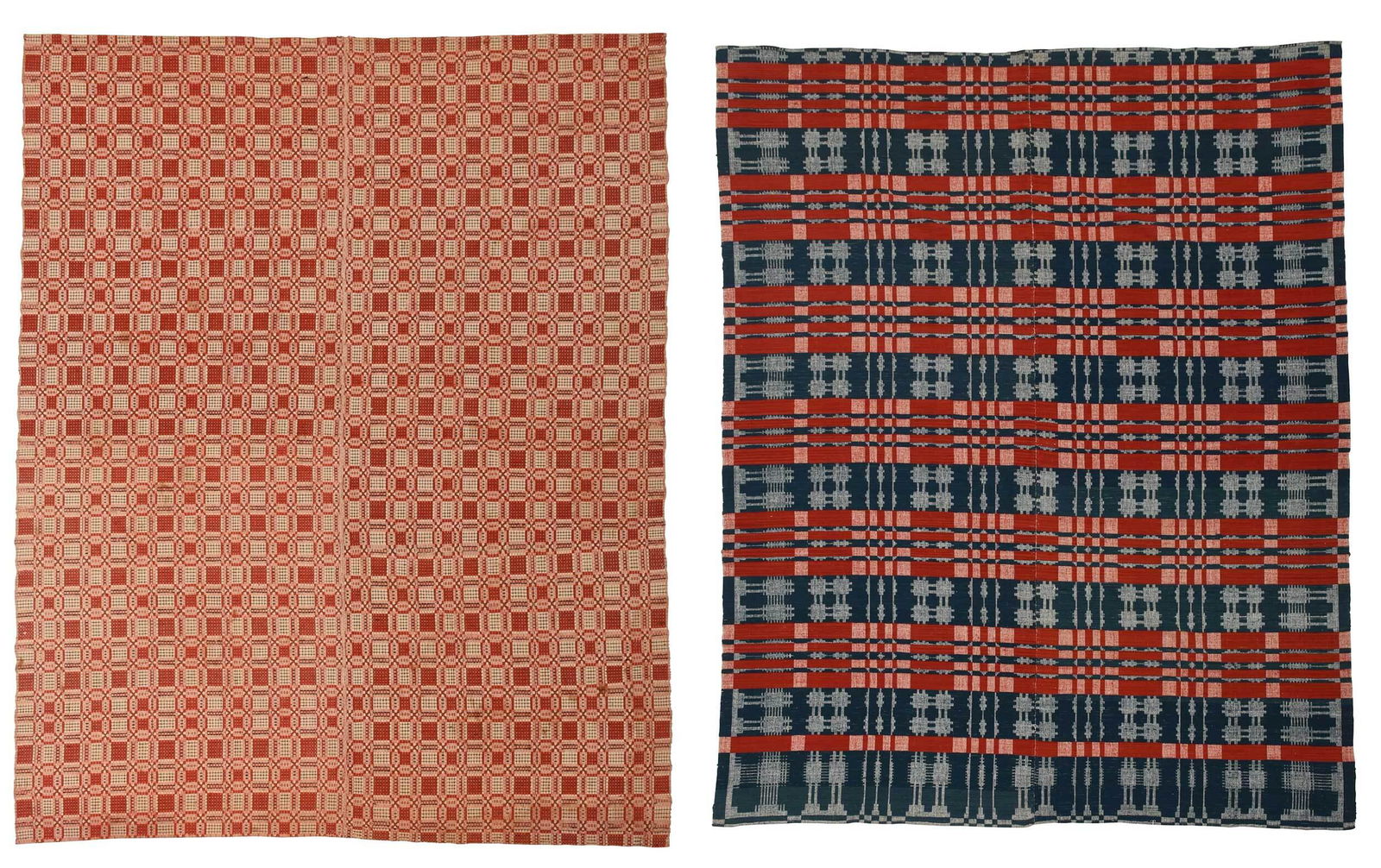 Two American Jacquard Coverlets (1 of 10)