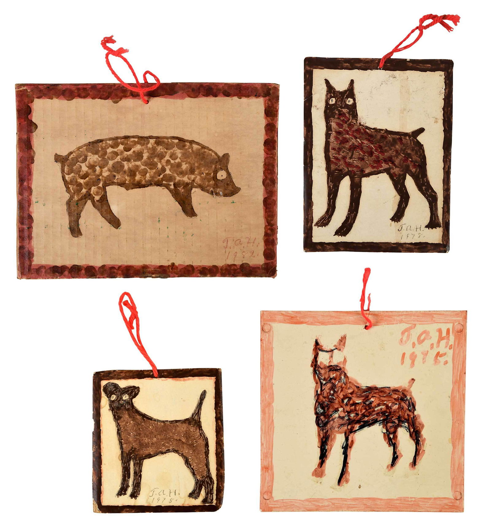 T.A. Hay, Four Hanging Paintings on Board (1 of 10)