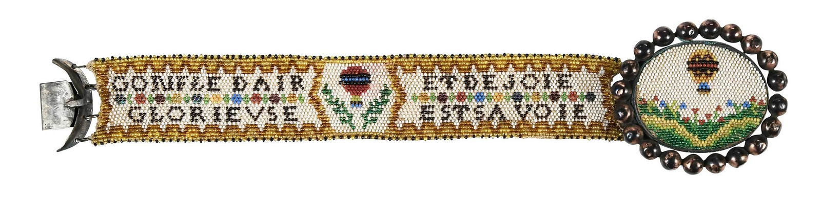 French Glass Bead Sable Bracelet (1 of 6)