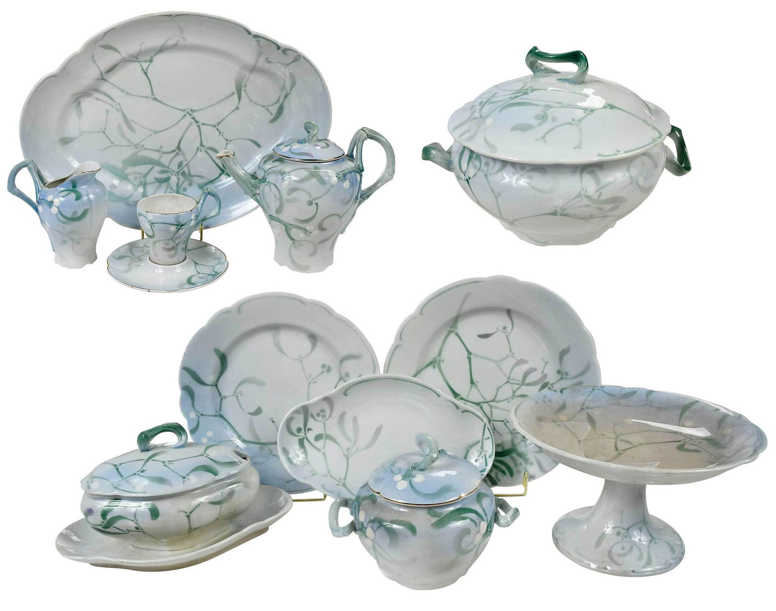 82 Piece Edmond Lachenal Keller & Guerin Porcelain Set (1 of 13)