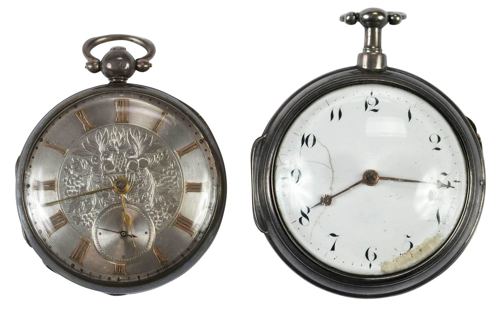 Two English Silver Pocket Watches (1 of 13)