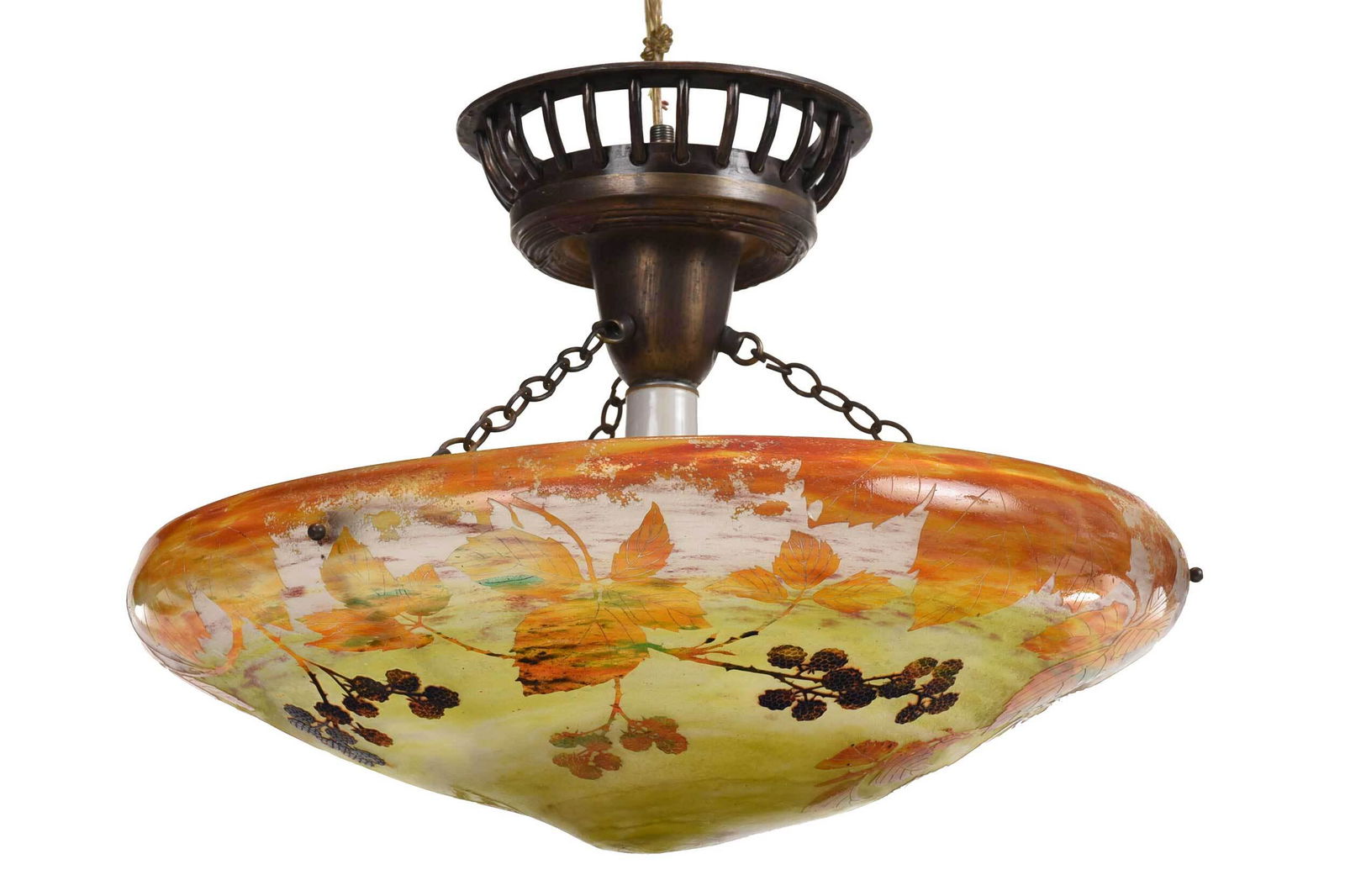 Daum Nancy Cameo Glass Plafonnier (1 of 12)