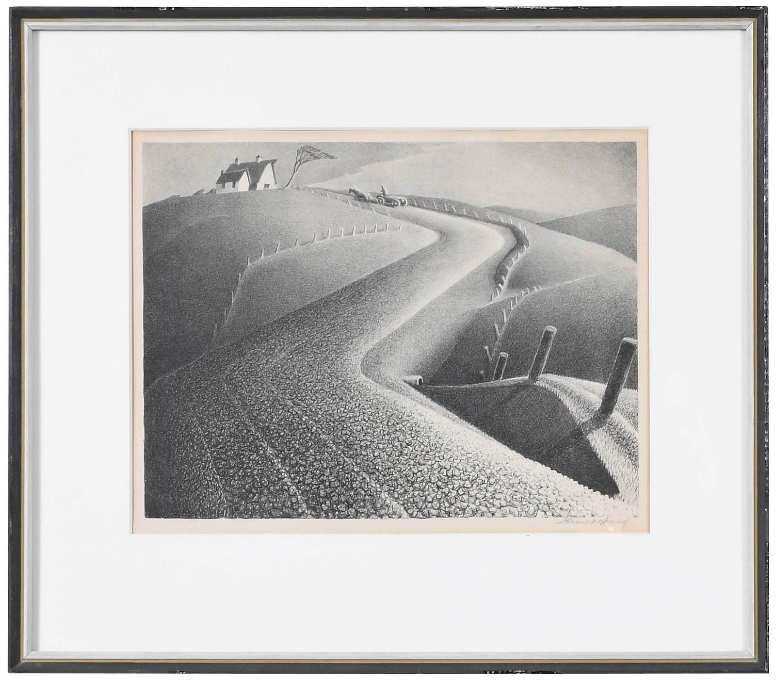 Grant Wood Lithograph, March (1 of 7)