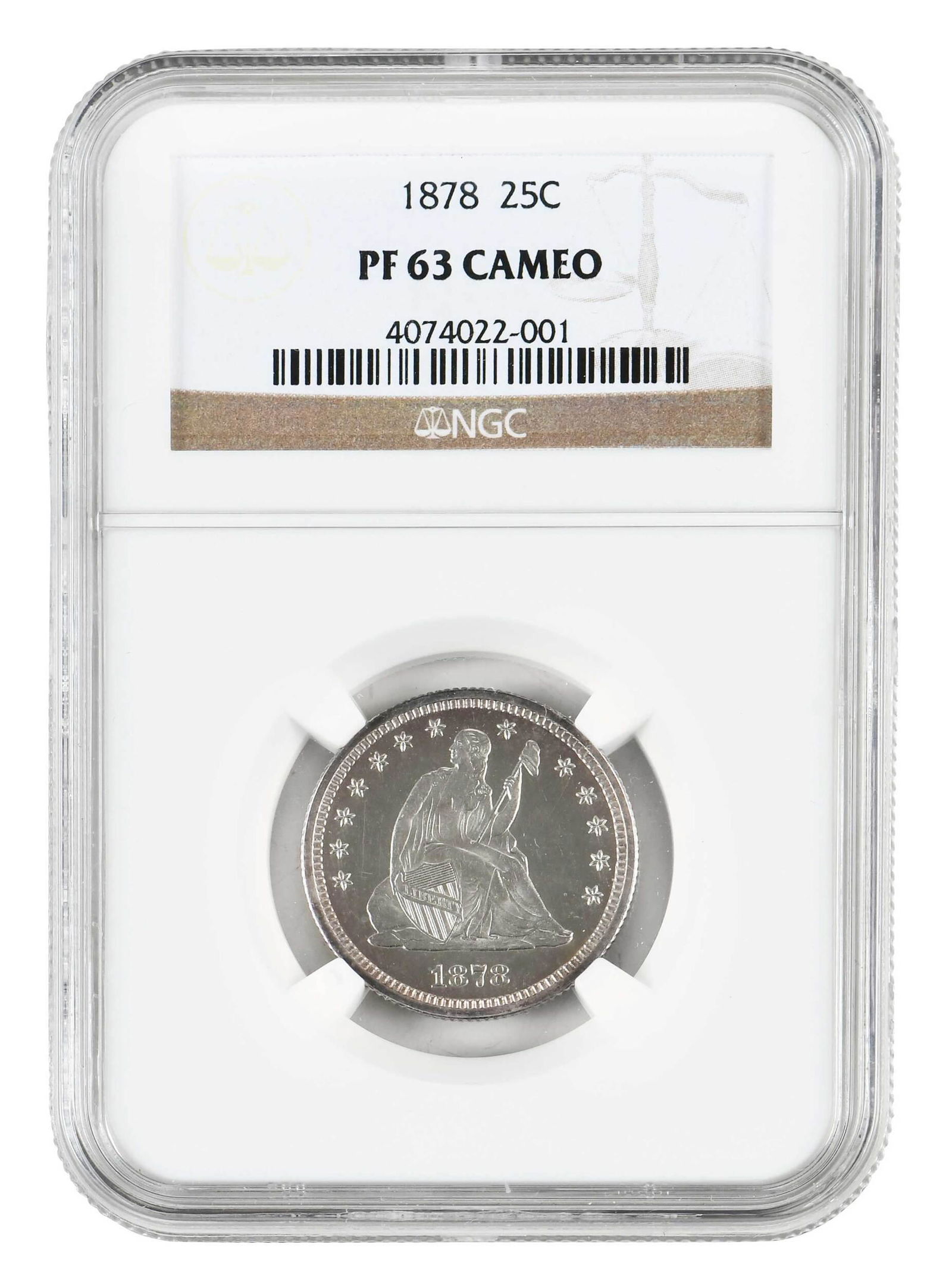 1878 Proof Seated Liberty Quarter (1 of 4)