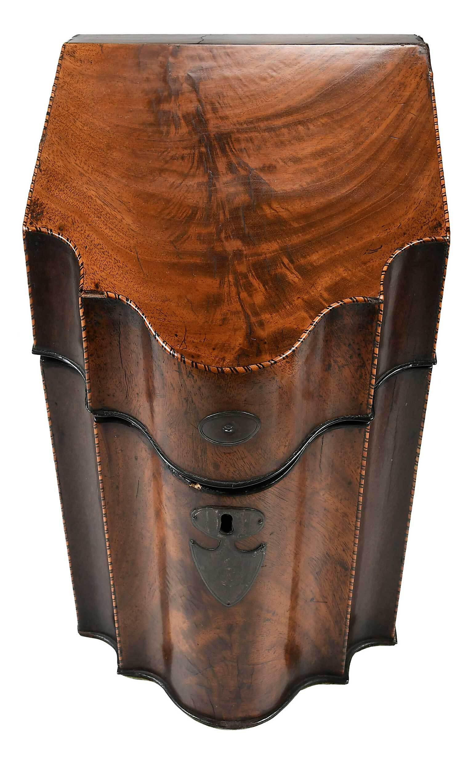 Georgian Inlaid Mahogany Knife Box (1 of 8)