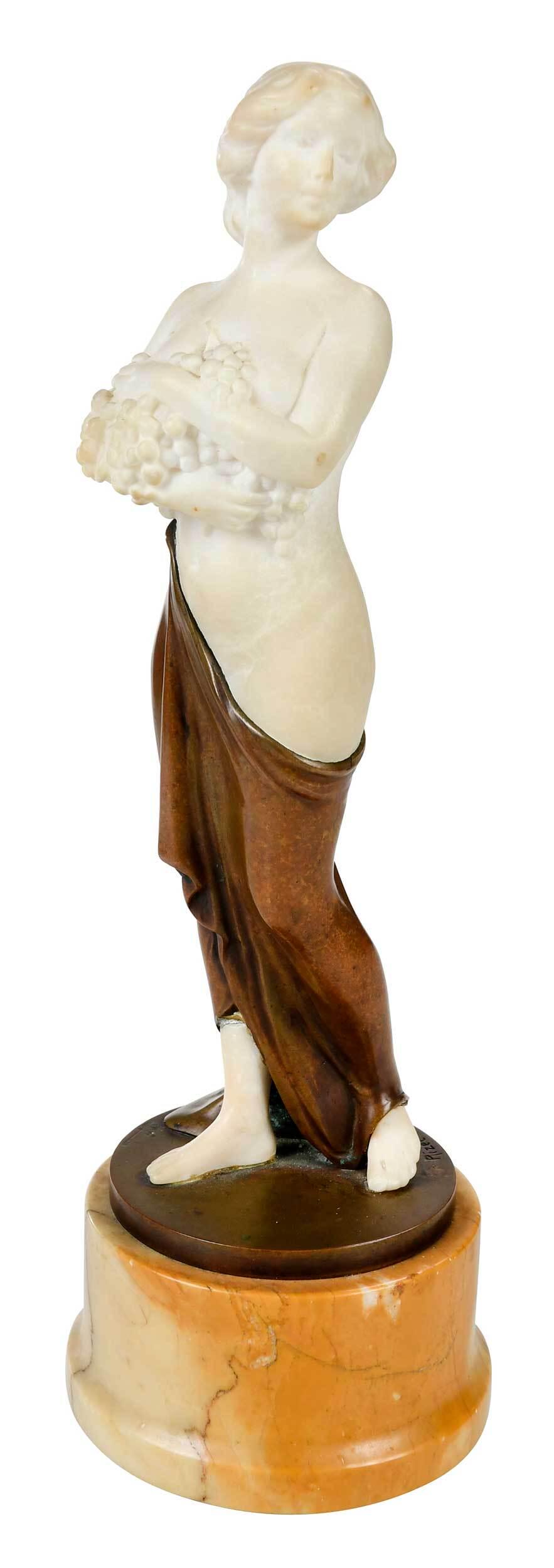 Emil Rizec Marble and Bronze Figure (1 of 11)