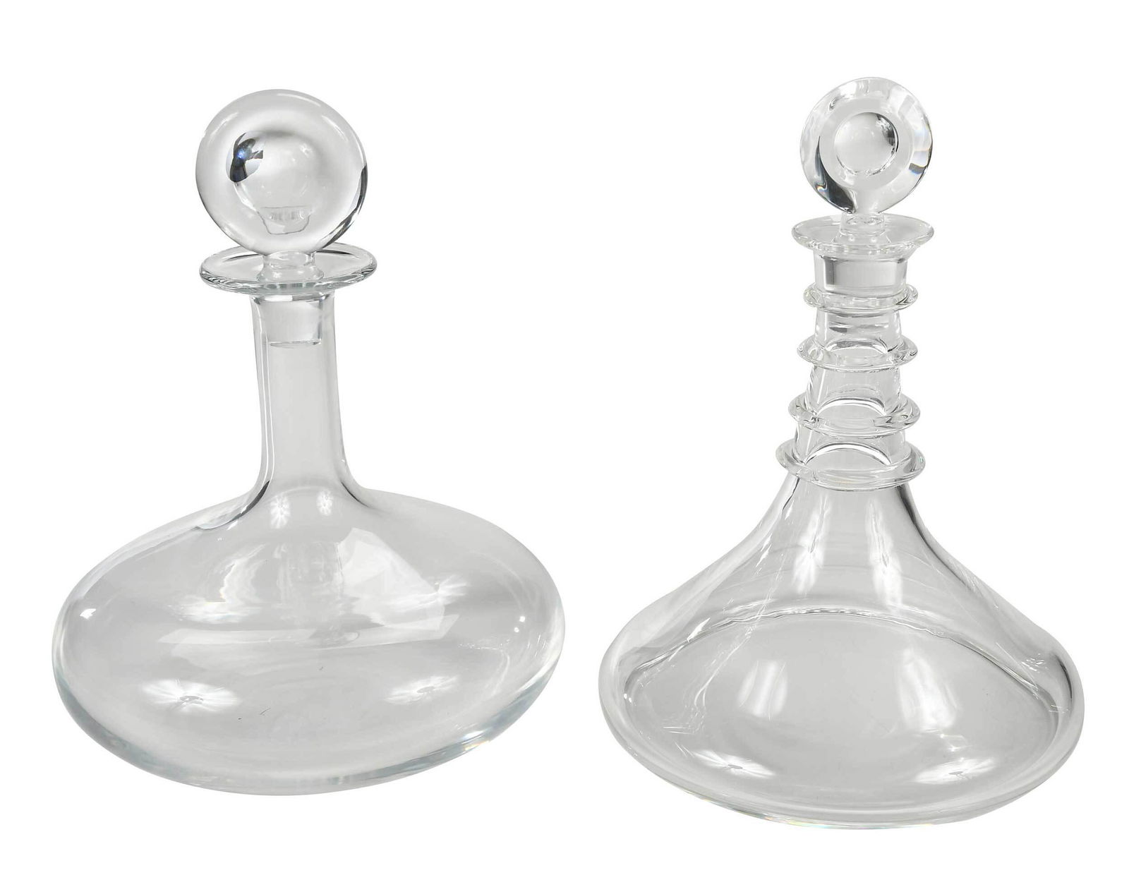 Two Signed Glass Ships Decanters (1 of 6)