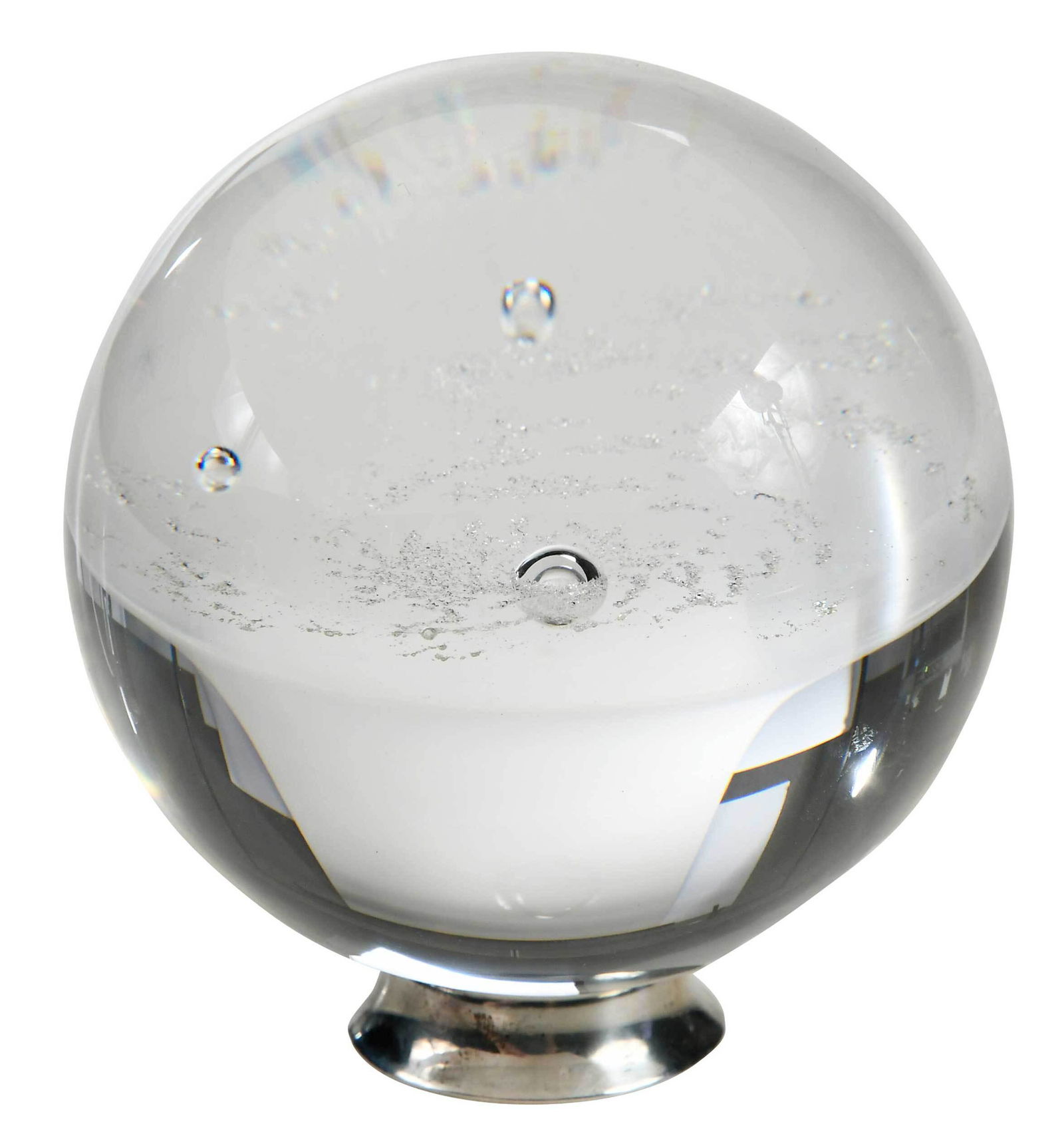 Steuben "Galaxy" Paperweight on Stand (1 of 6)