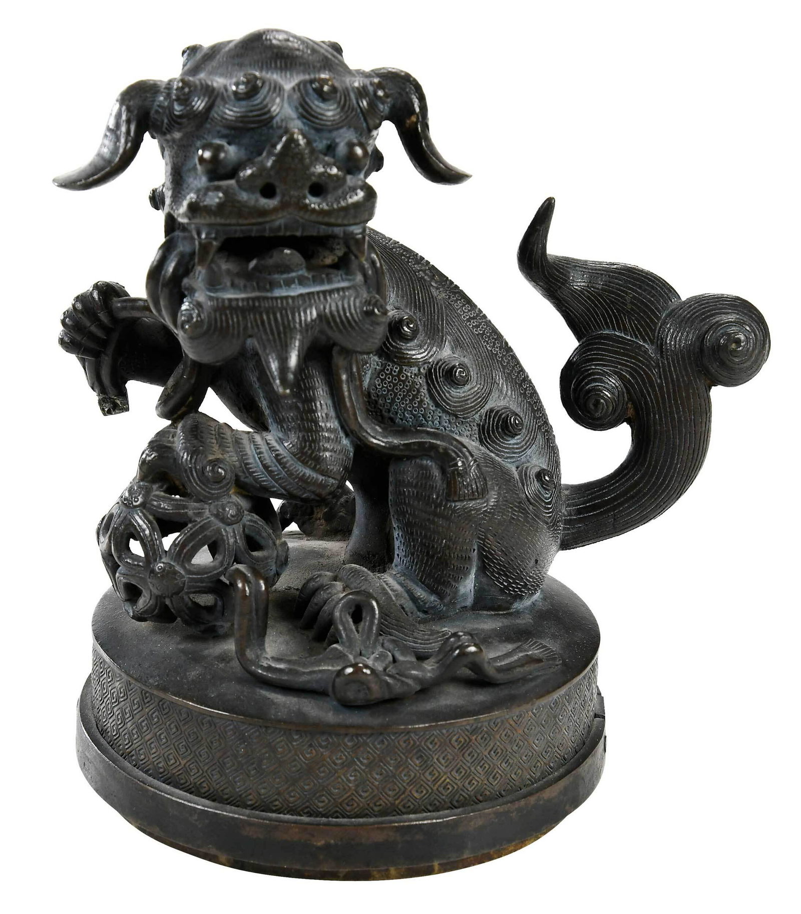 Chinese Bronze Foo Dog (1 of 7)