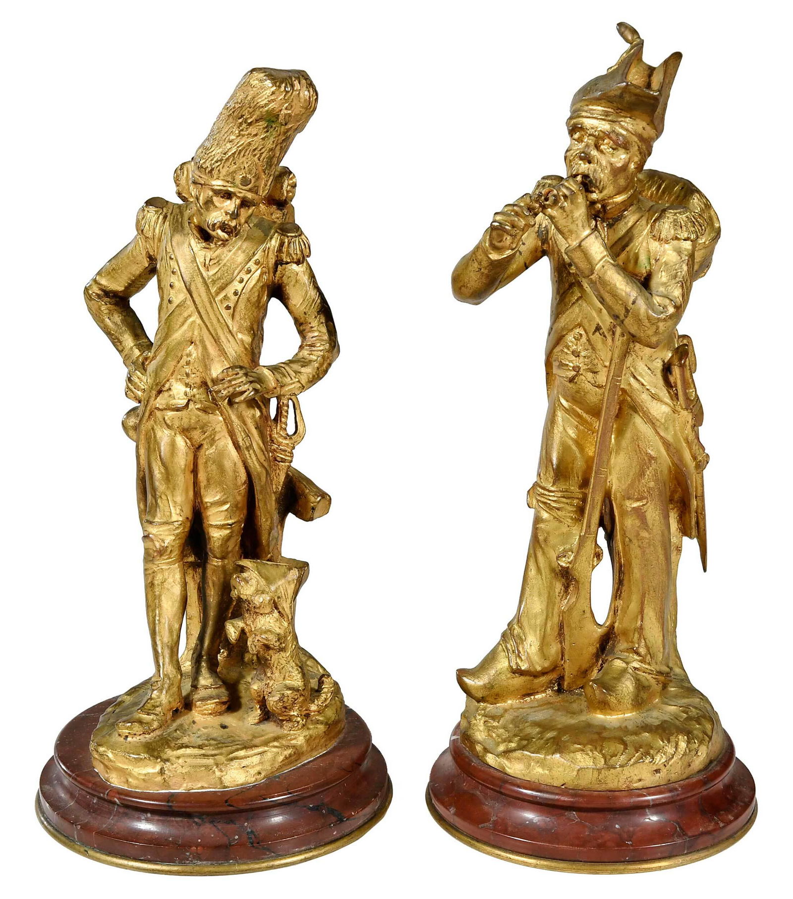 Two French Gilt Bronze Figures of Soldiers (1 of 11)