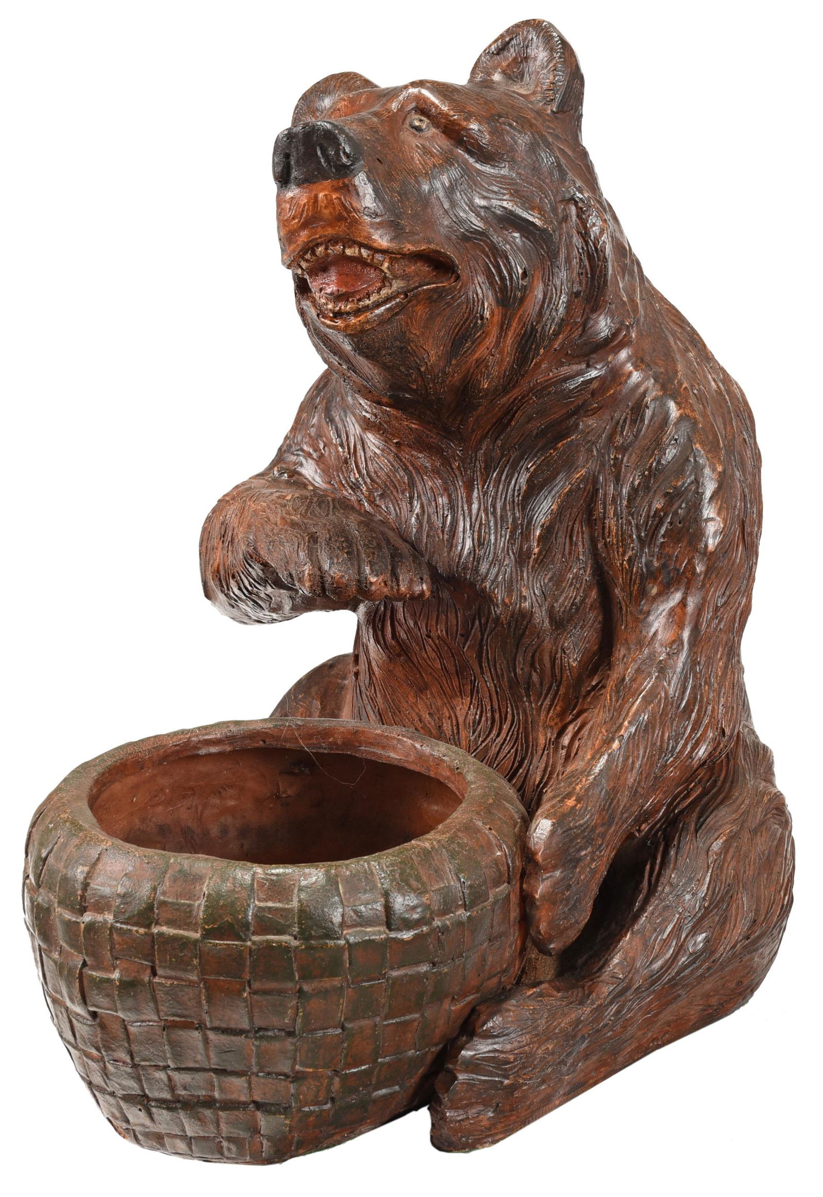 Black Forest Style Painted Composition Jardiniere (1 of 4)