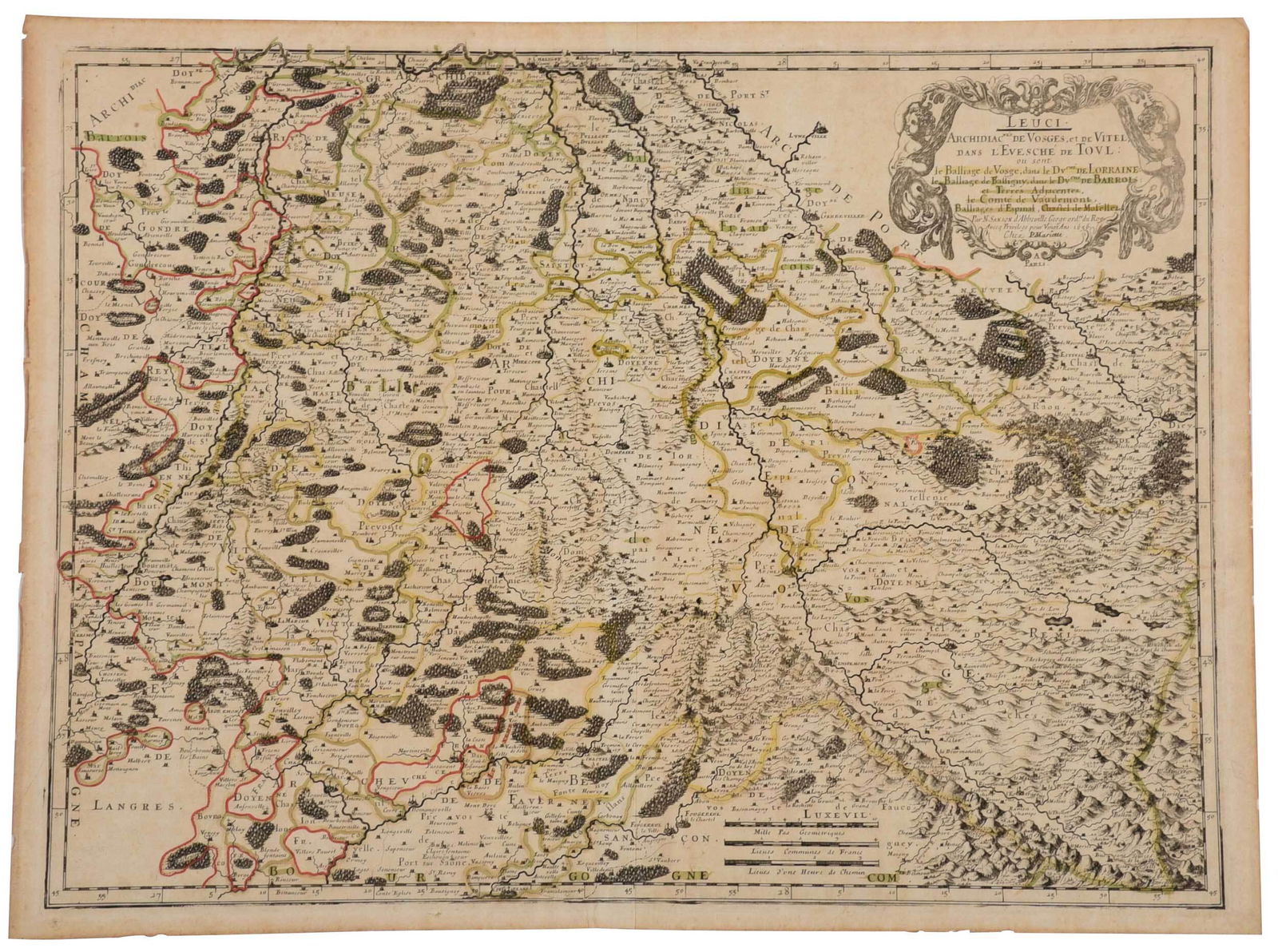 Sanson - Map of Lorraine, 1656 (1 of 9)