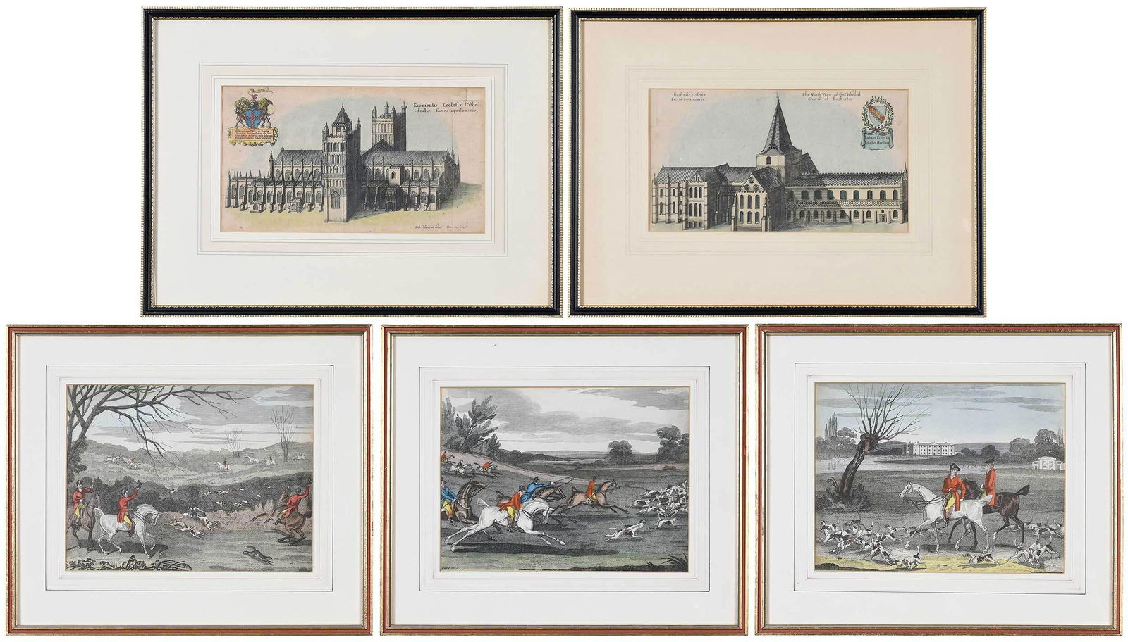 Group of Five Miscellaneous British Prints (1 of 11)