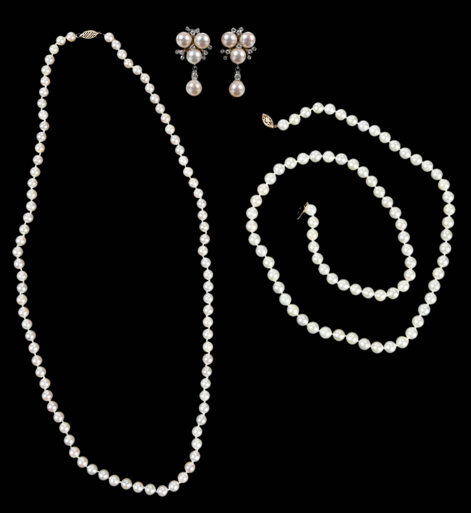 Three Pieces 14kt. Pearl Jewelry (1 of 10)