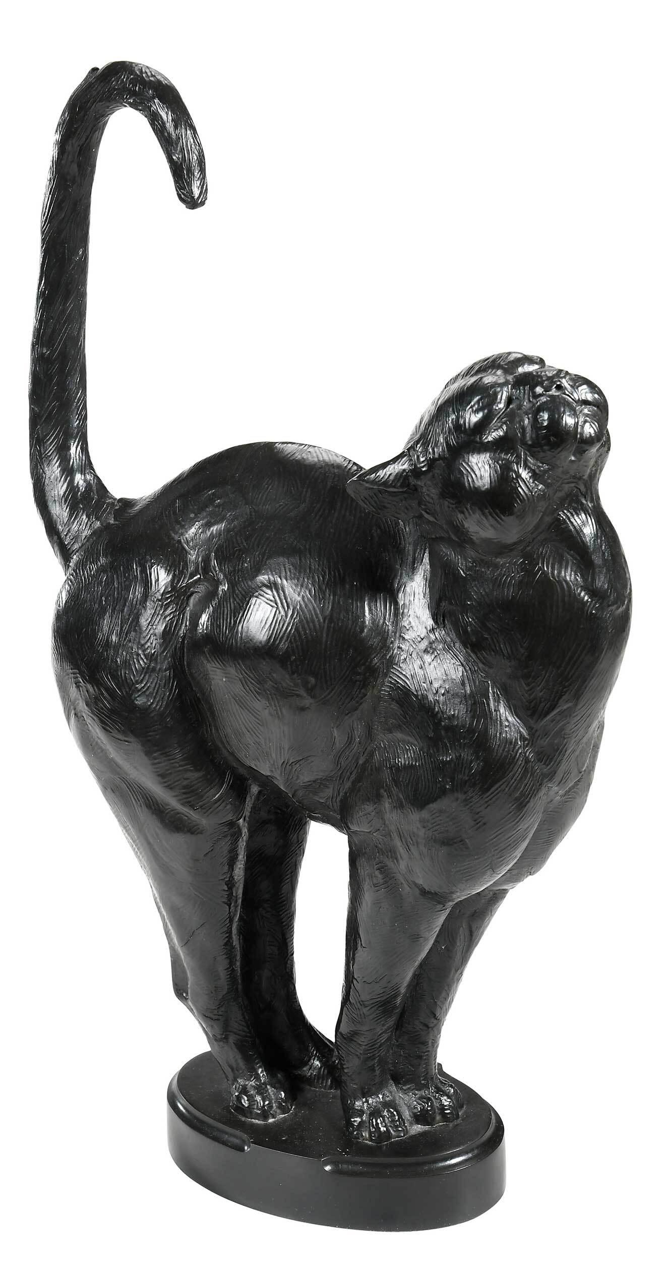 Dan Ostermiller Bronze, Cat: (Colorado/Wyoming, born 1956) After the Nap, 1995, edition 4/30, signed on proper left rear leg "Dan Ostermiller 95", patinated bronze, 20-5/8 x 11-1/2 x 5 in. Note: Ostermiller is a member of the
