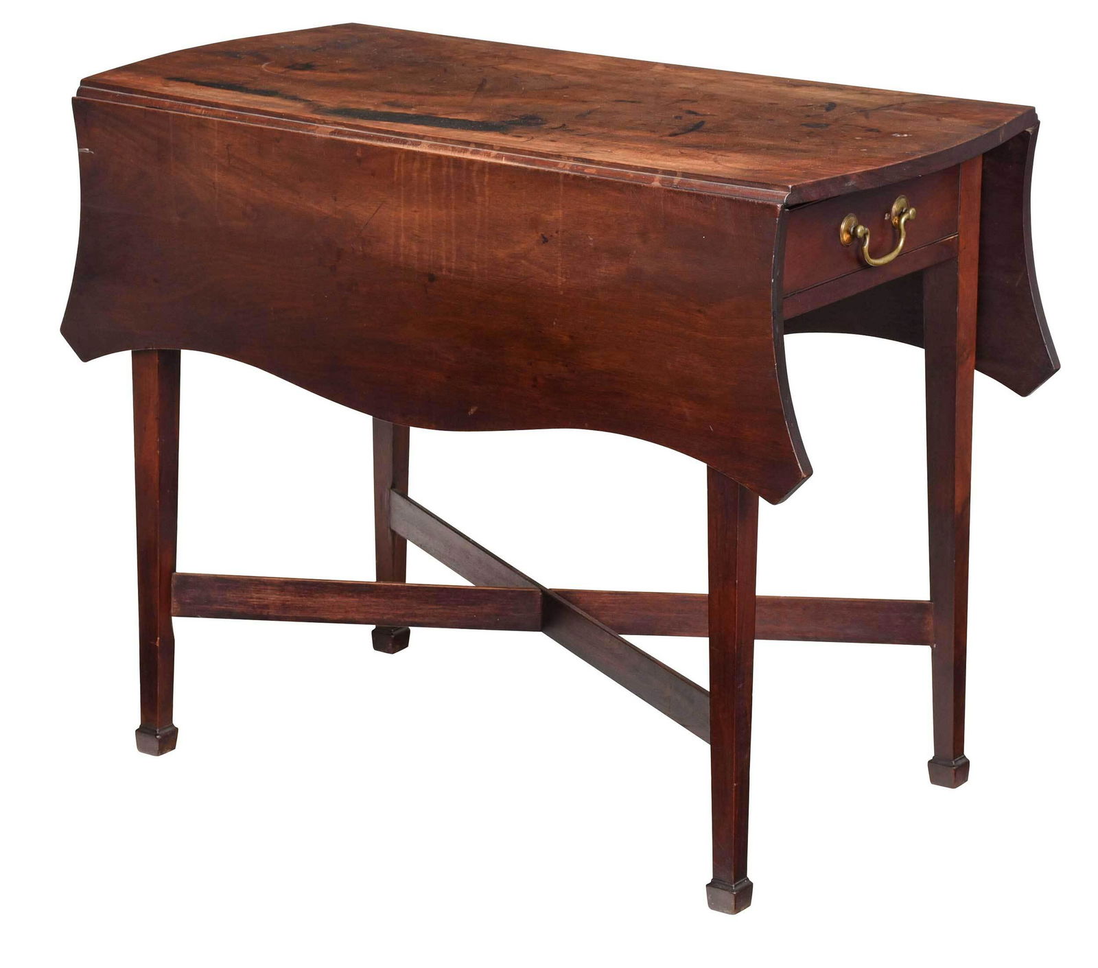 Fine American Federal Figured Mahogany Pembroke Table (1 of 7)