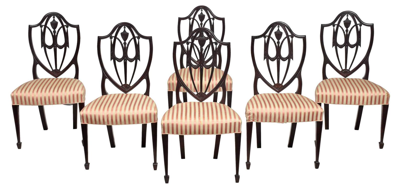 Fine Set of Six American Federal Mahogany Side Chairs (1 of 16)