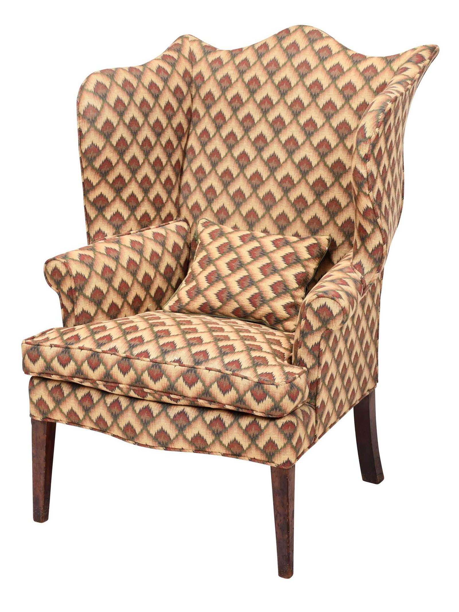 American Federal Mahogany Wing Back Easy Chair (1 of 7)