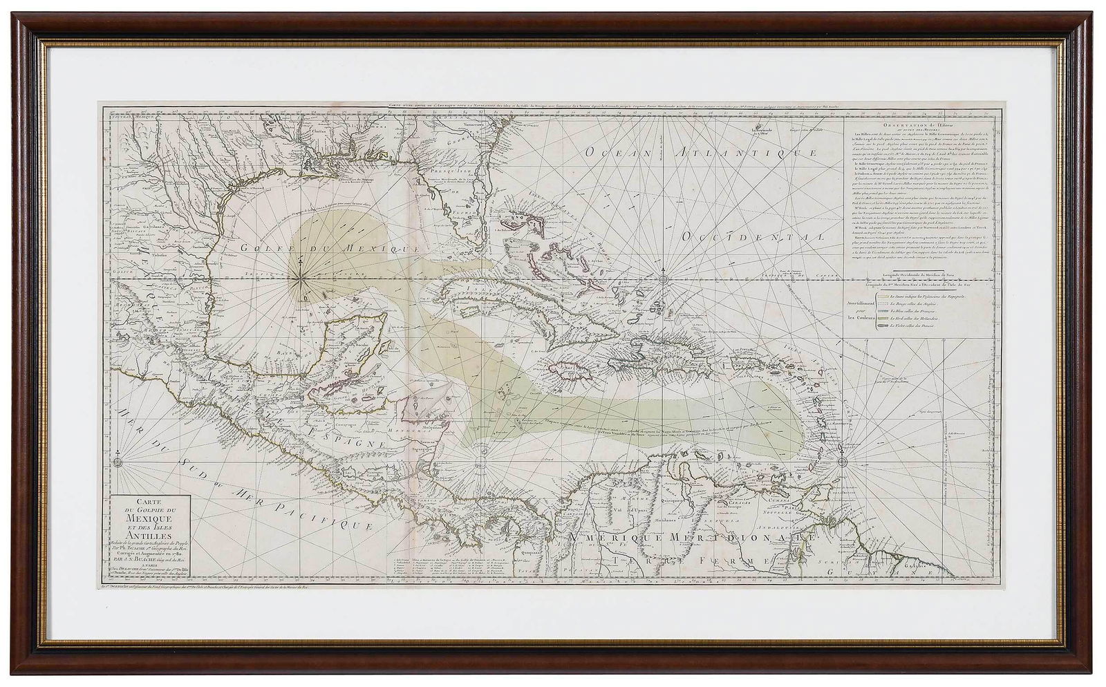 Buache & Dezauche - Map of the Gulf of Mexico (1 of 5)
