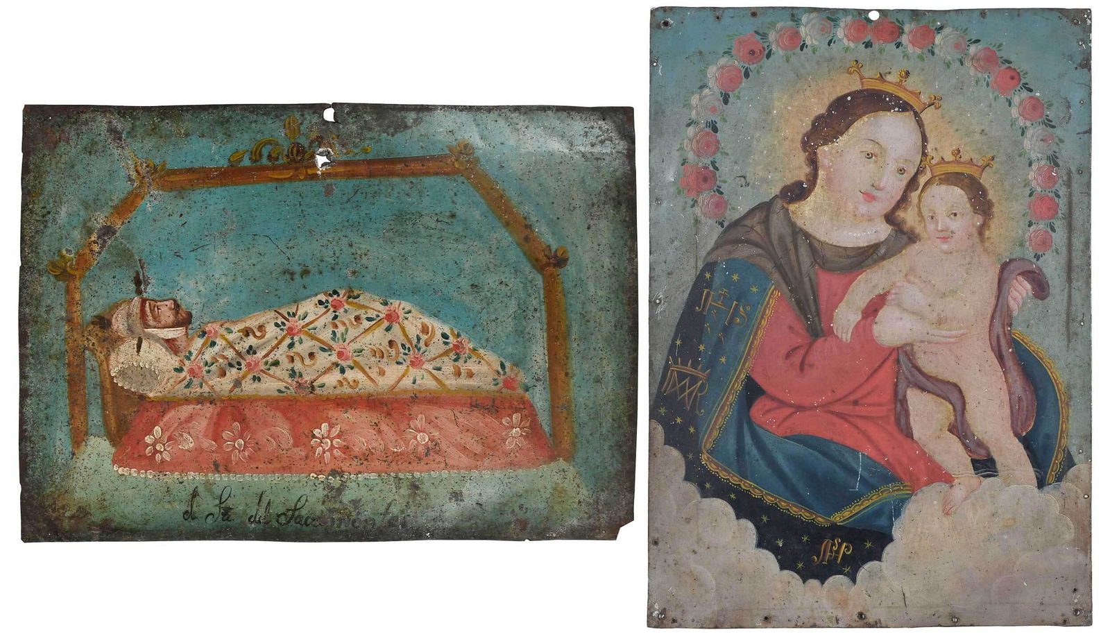 Two Spanish Colonial Retablos (1 of 9)