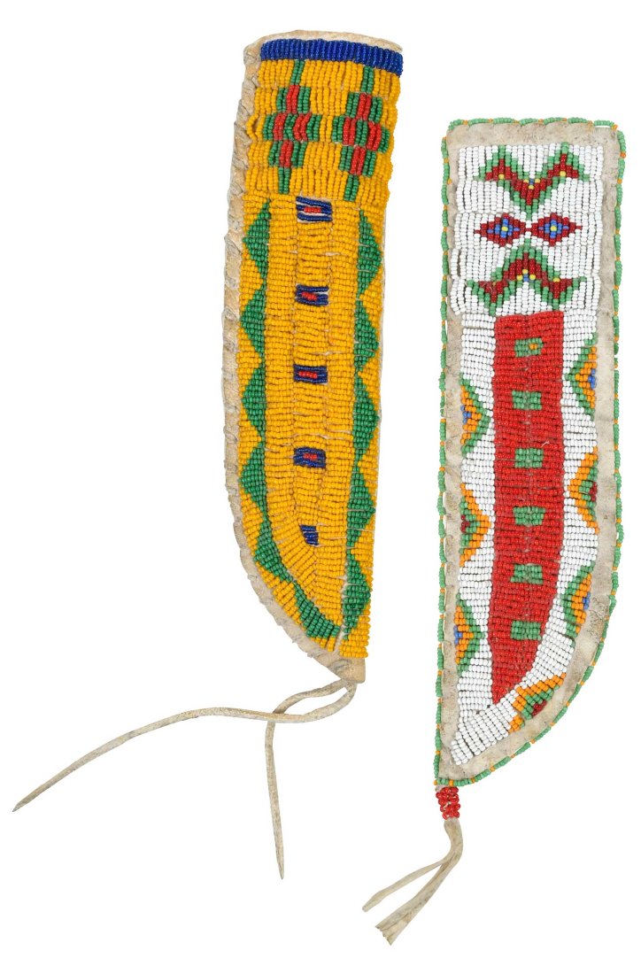Two Beaded Knife Sheaths (1 of 4)