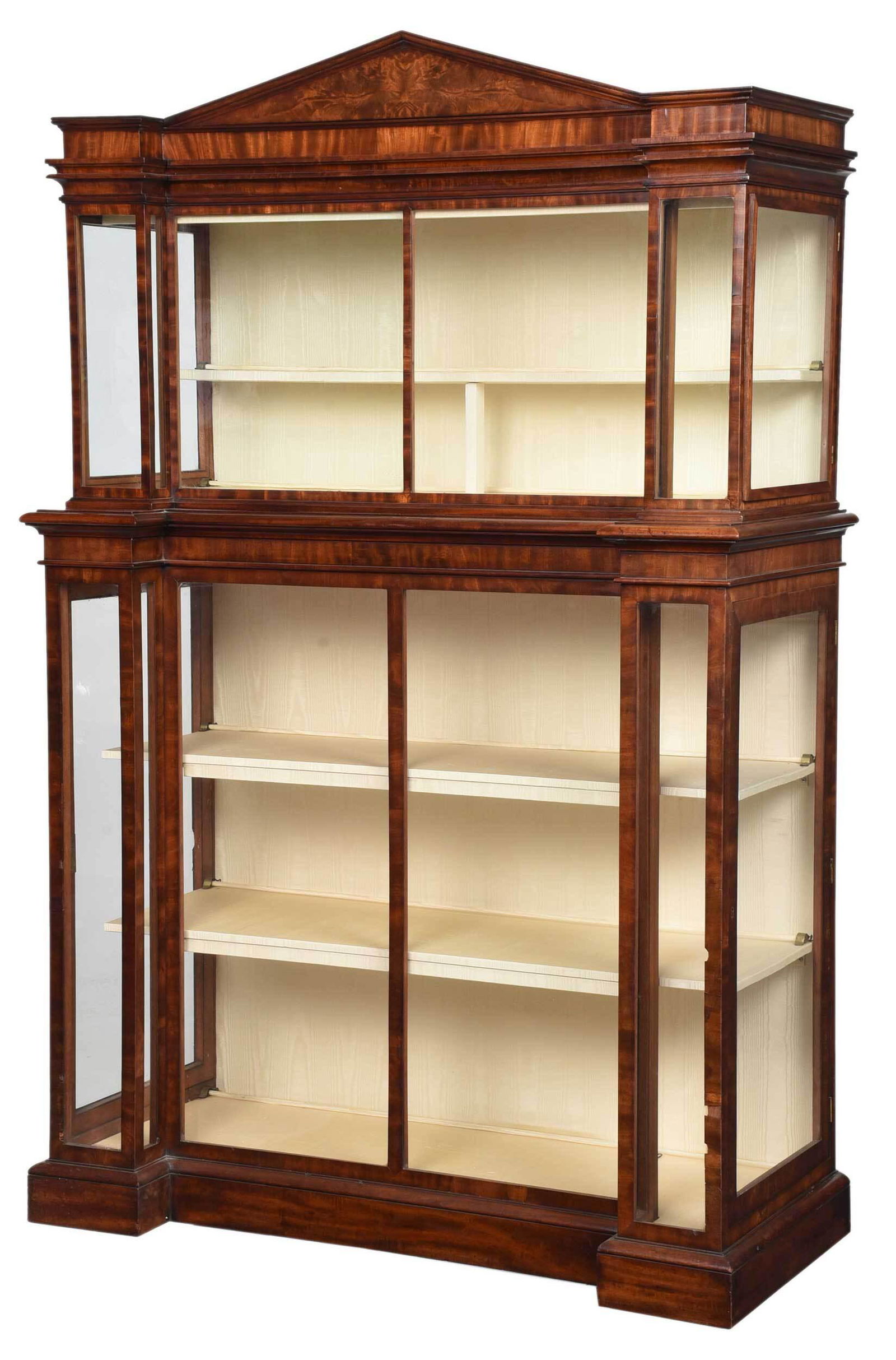 Neoclassical Mahogany Two Tiered Display Cabinet (1 of 7)