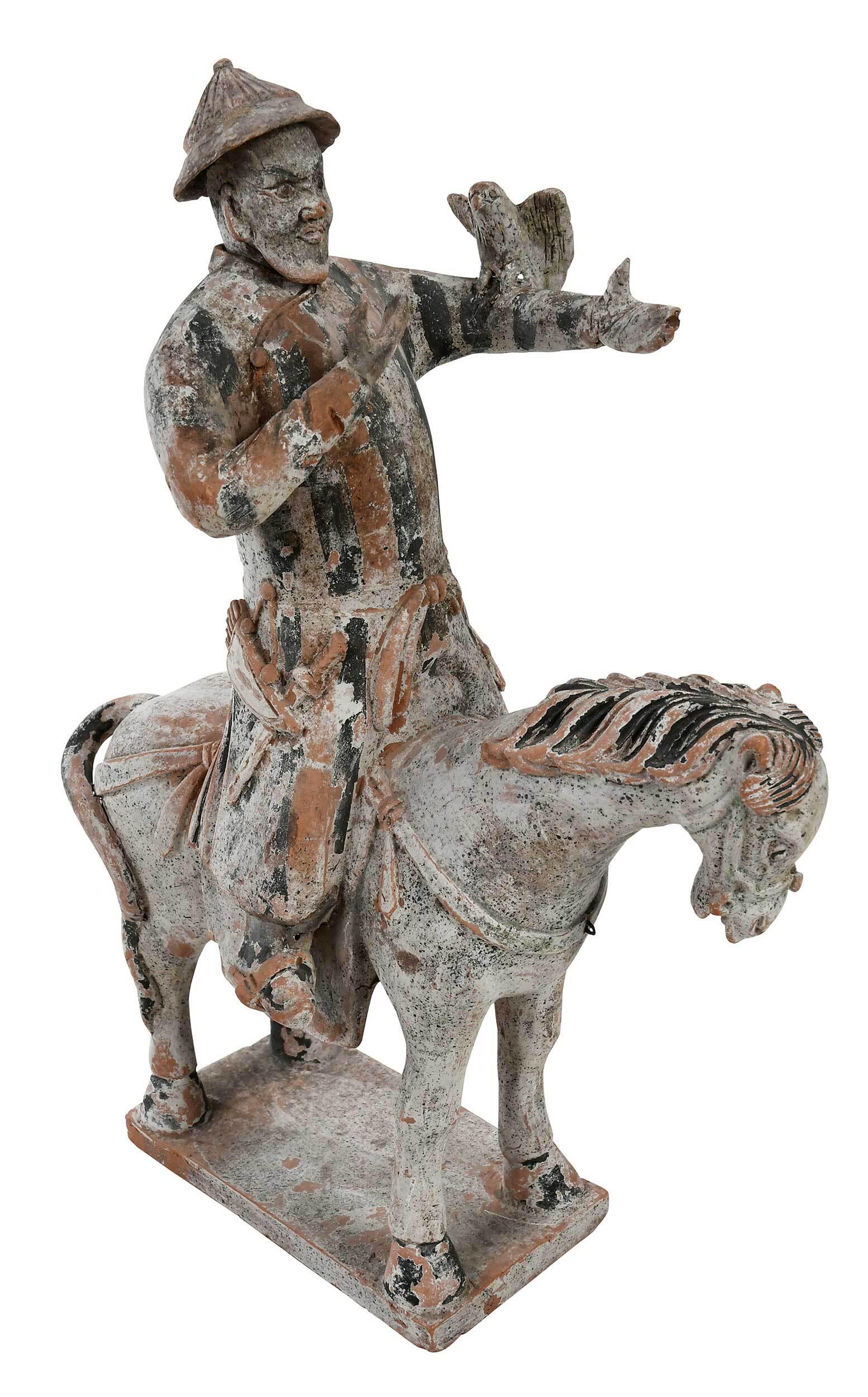 Early Chinese Pottery Figure Riding Horse (1 of 10)
