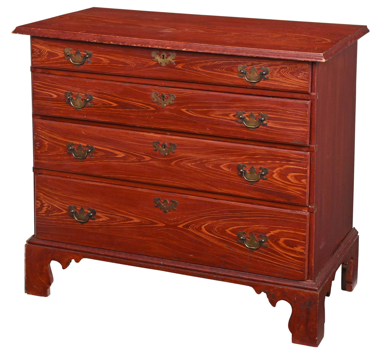 American Federal Grain Paint Decorated Chest of Drawers (1 of 8)