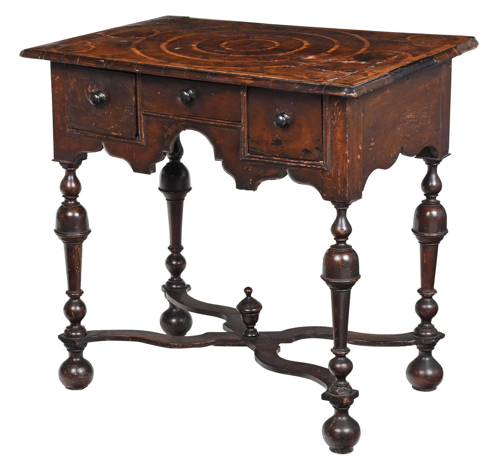 William and Mary Oyster Veneered Dressing Table (1 of 10)