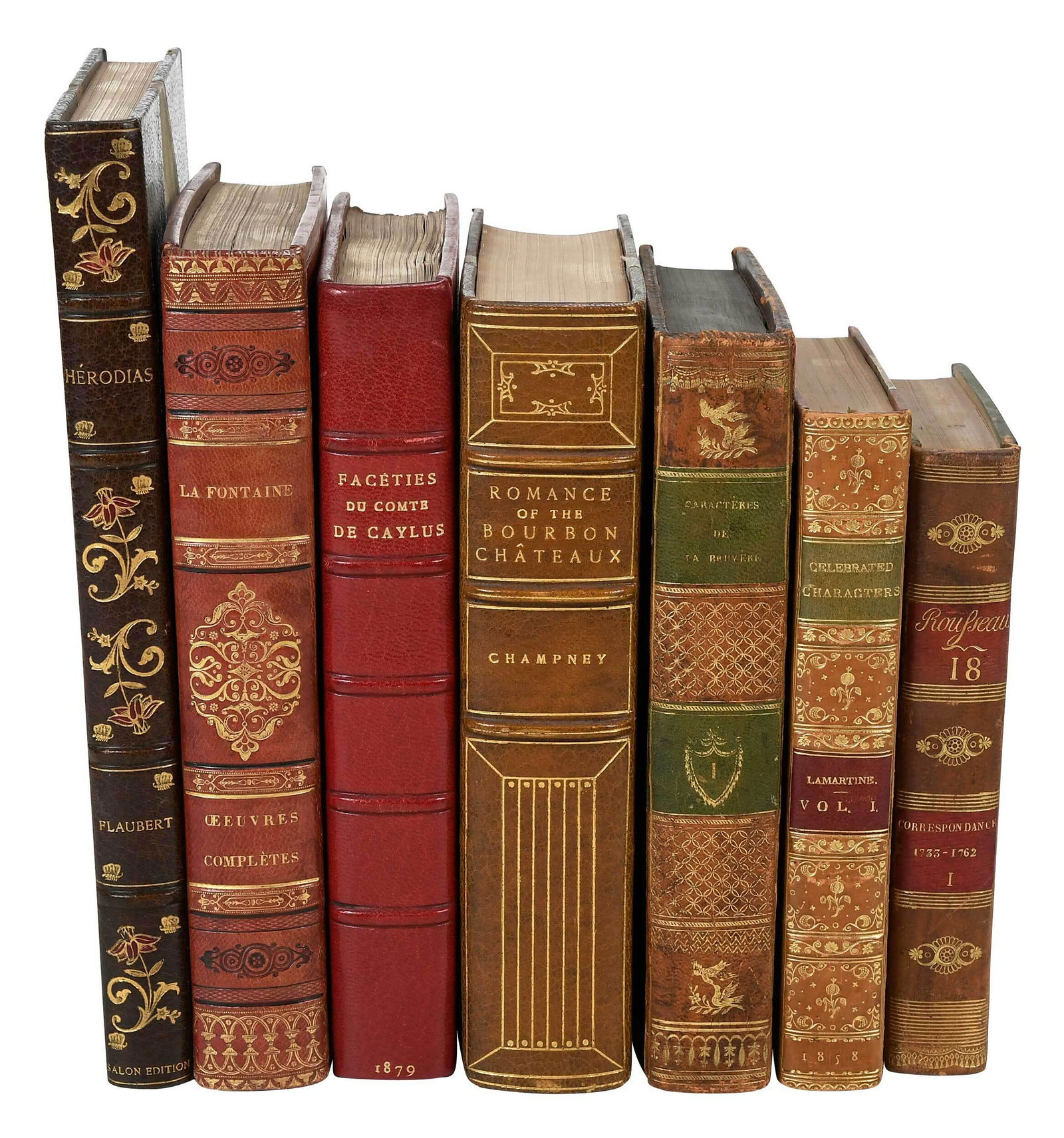 15 Leatherbound Books, French Literature (1 of 9)