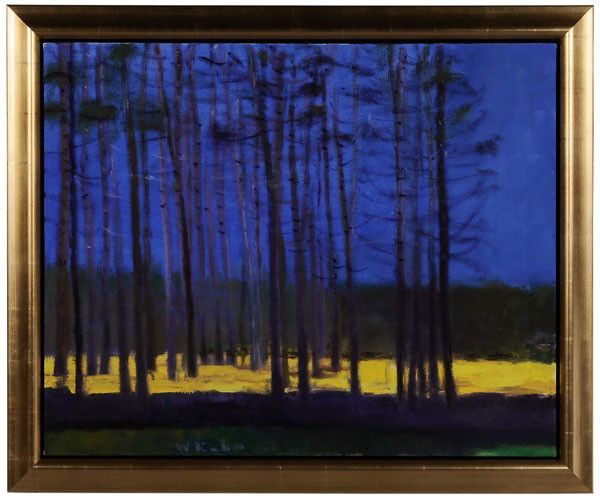 Wolf Kahn: (New York/Vermont, born 1927), Pines in Mississippi, 1999, signed lower left "W. Kahn", titled on stretcher and label verso and inscribed "#1999/ll", oil on canvas, 24 x 30 in.; modern gilt wood frame