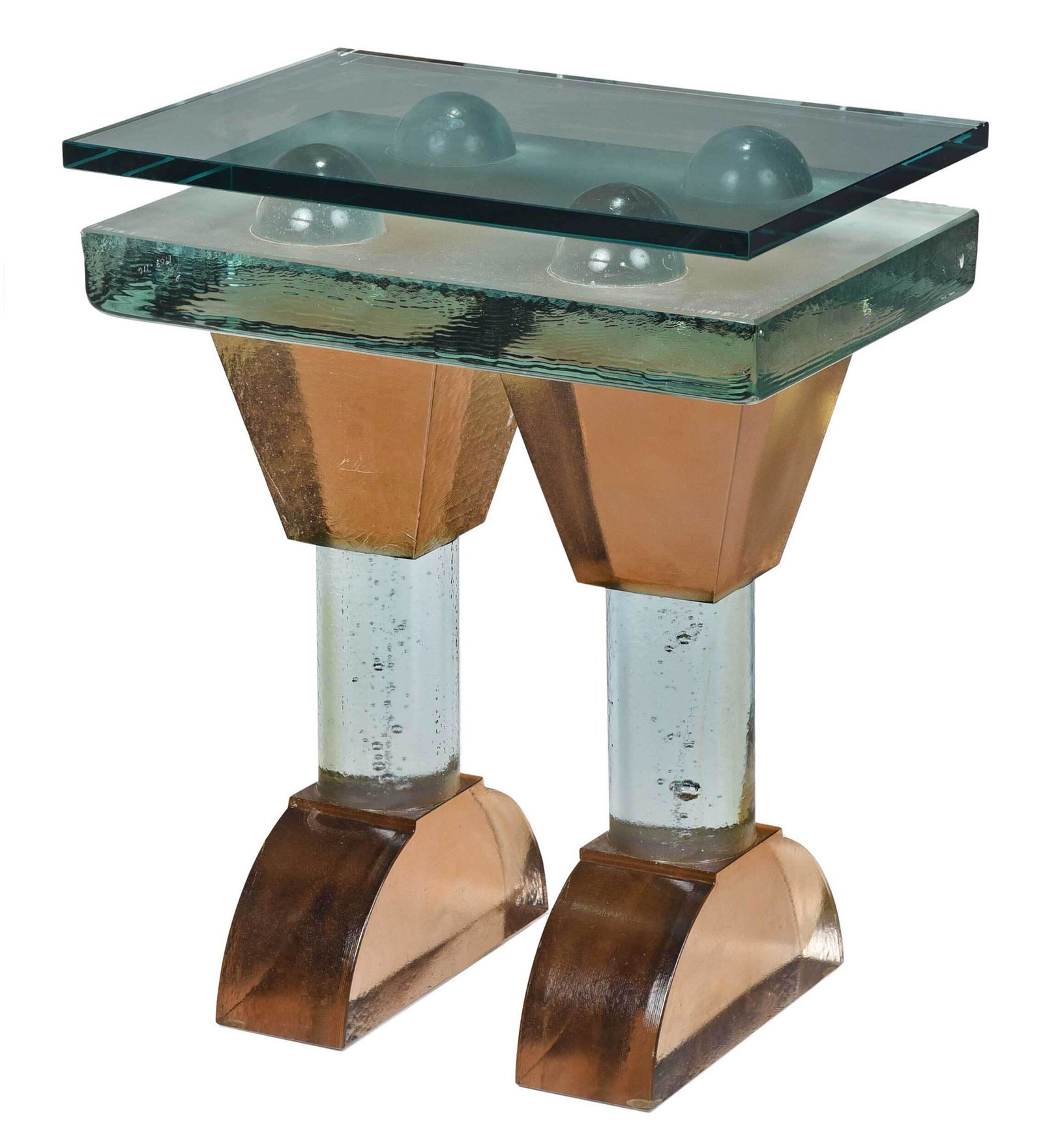 John Lewis Glass "Dale's Table" Oct 13, 2022 Brunk Auctions in NC