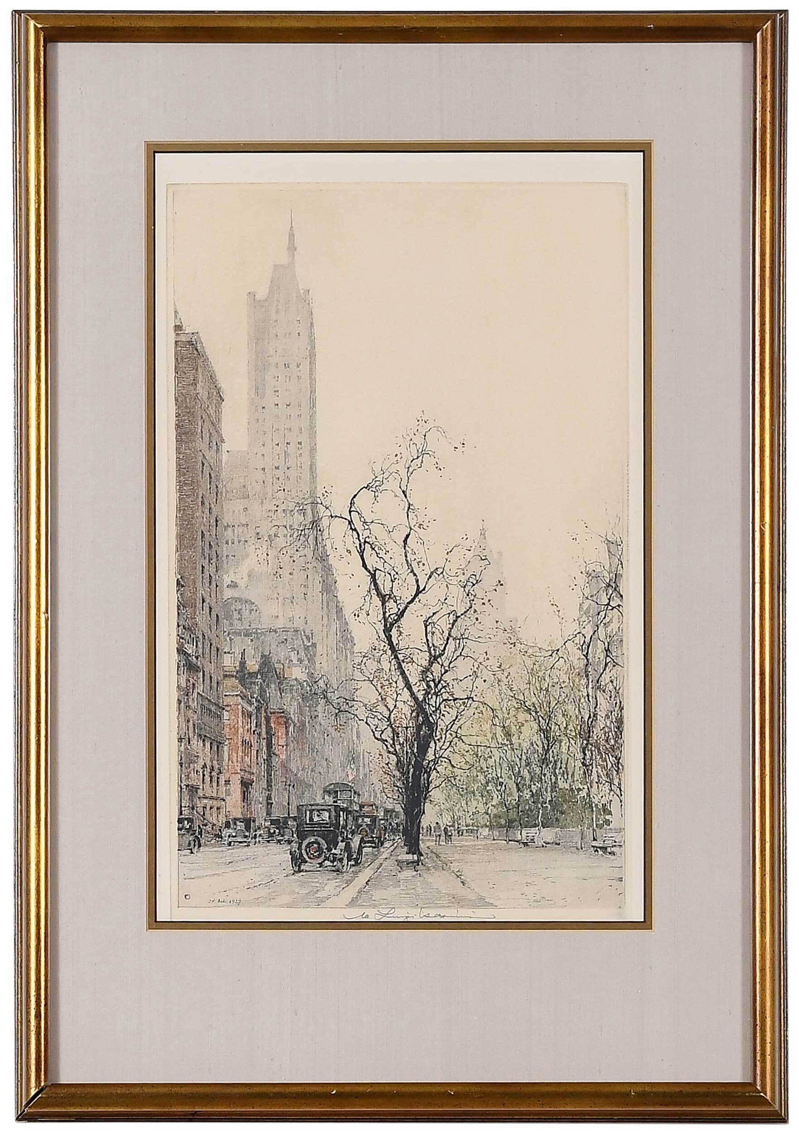 Luigi Kasimir New York Etching (1 of 5)