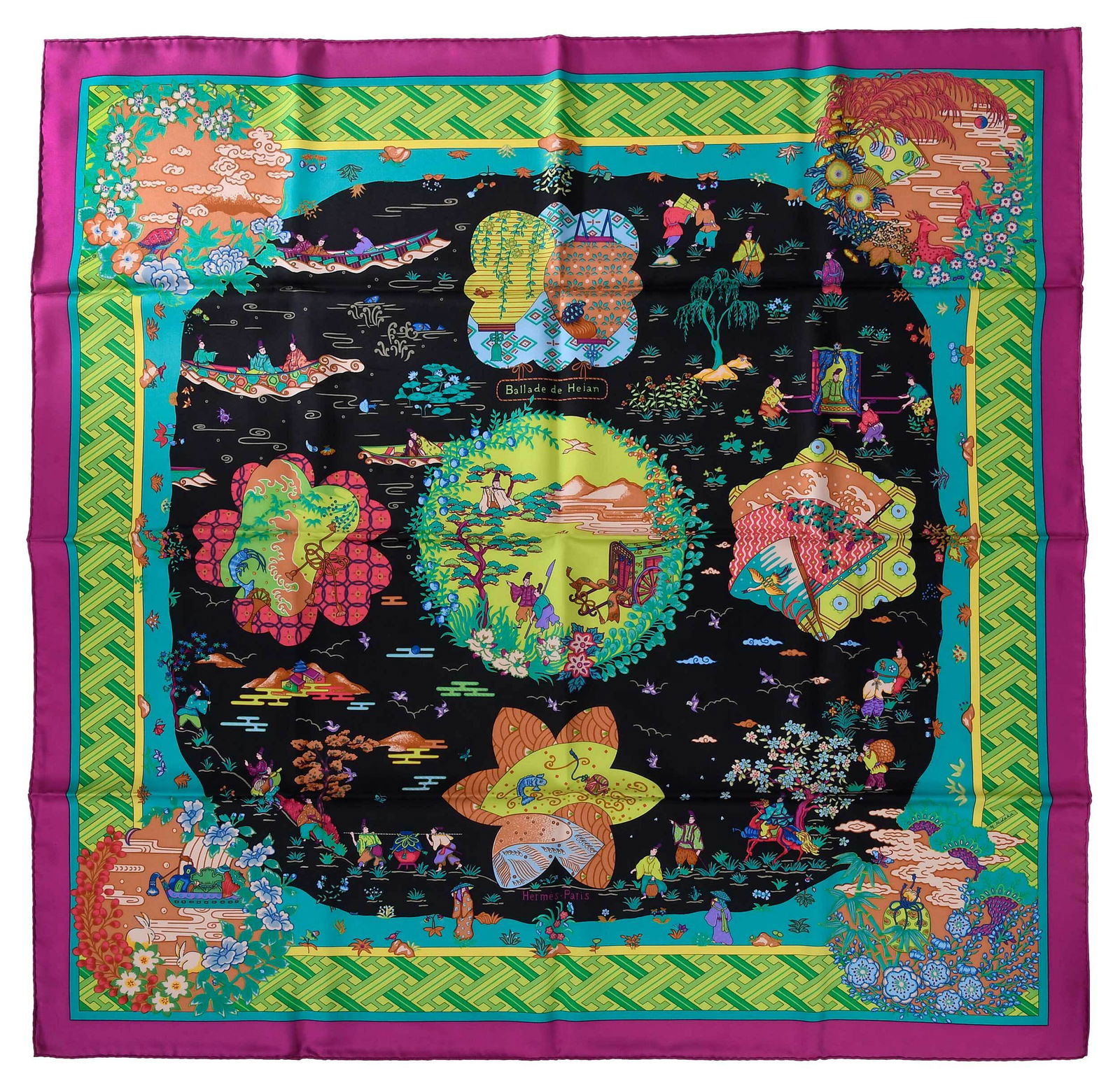 Hermes Ballade de Heian Silk Scarf (1 of 11)