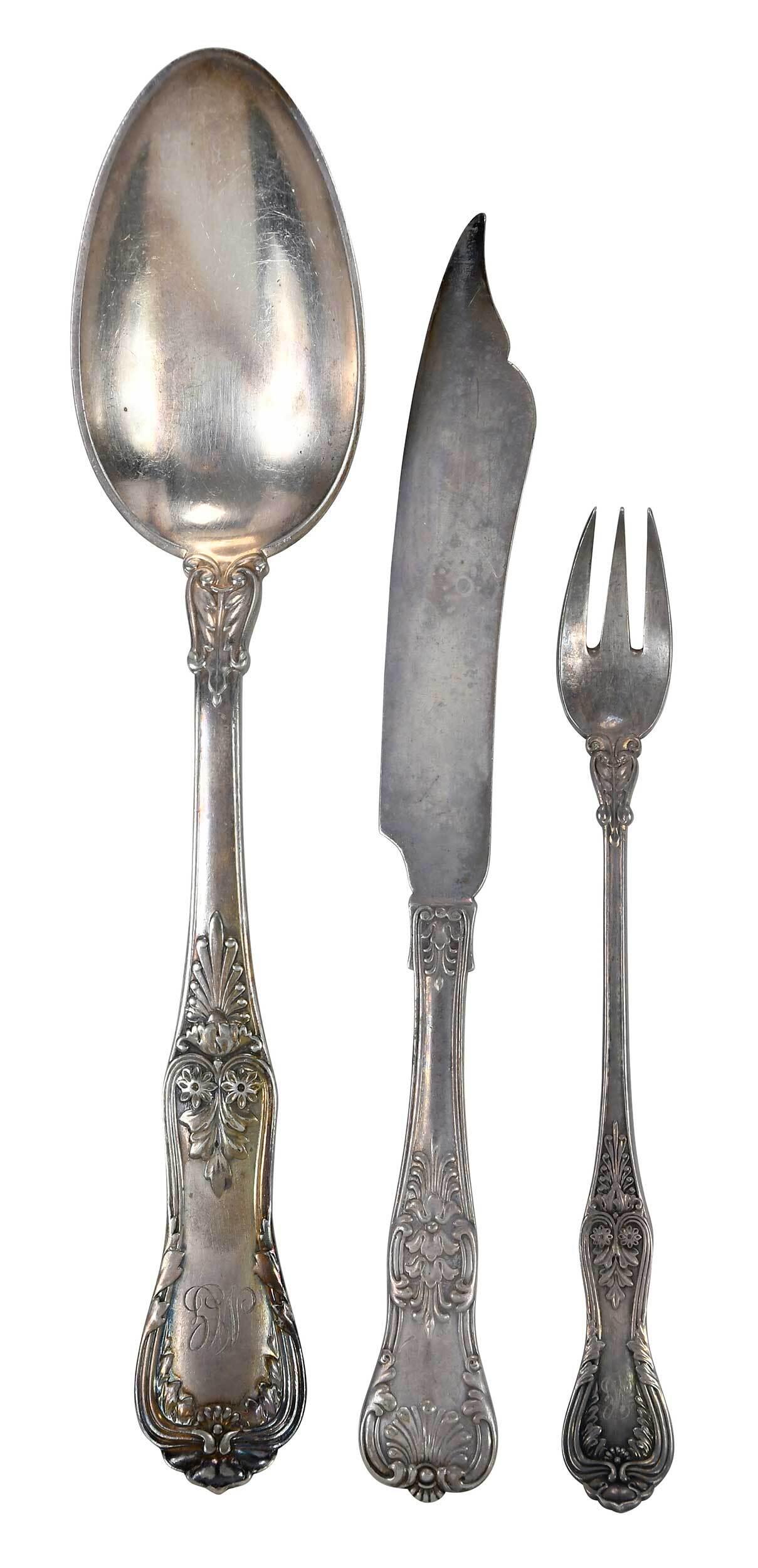 Tiffany Silver Plate Flatware, 20 Pieces (1 of 4)