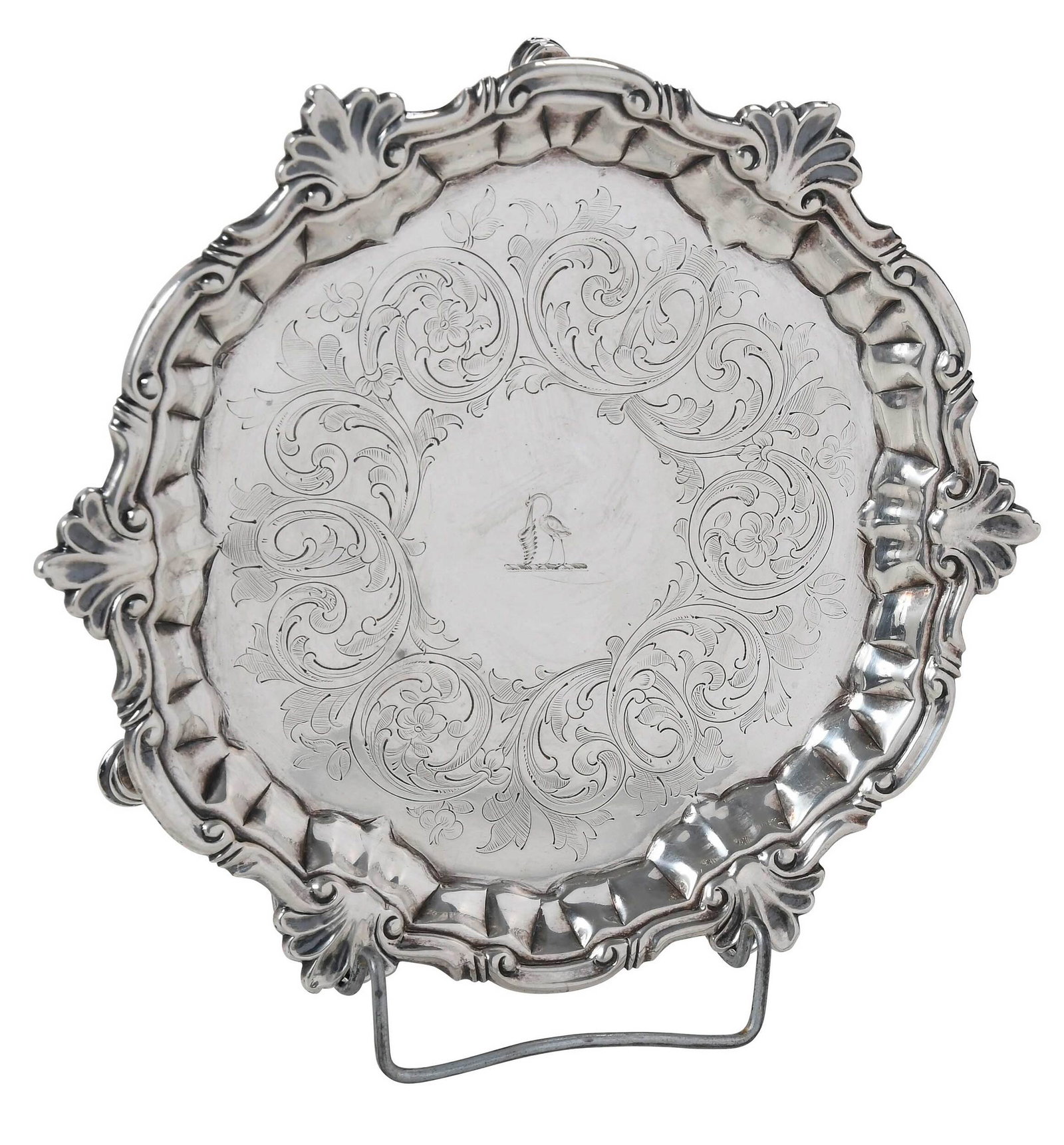 George II English Silver Salver (1 of 7)
