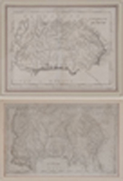 Two 18th Century Georgia Maps: American: "A Map of Georgia, also the Two Floridas, from the best Authorities", by Amos Doolittle, published in Jedidiah Morse's [American Universal Geography,] Thomas & Andrews, Boston, 1796, on laid