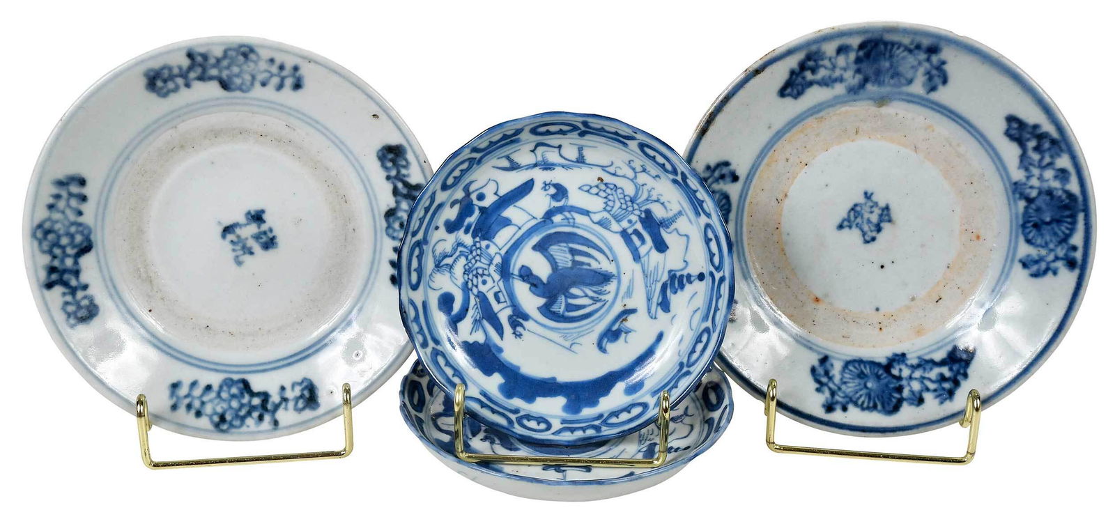 Group of Four Chinese Underglaze Blue Small Dishes (1 of 11)