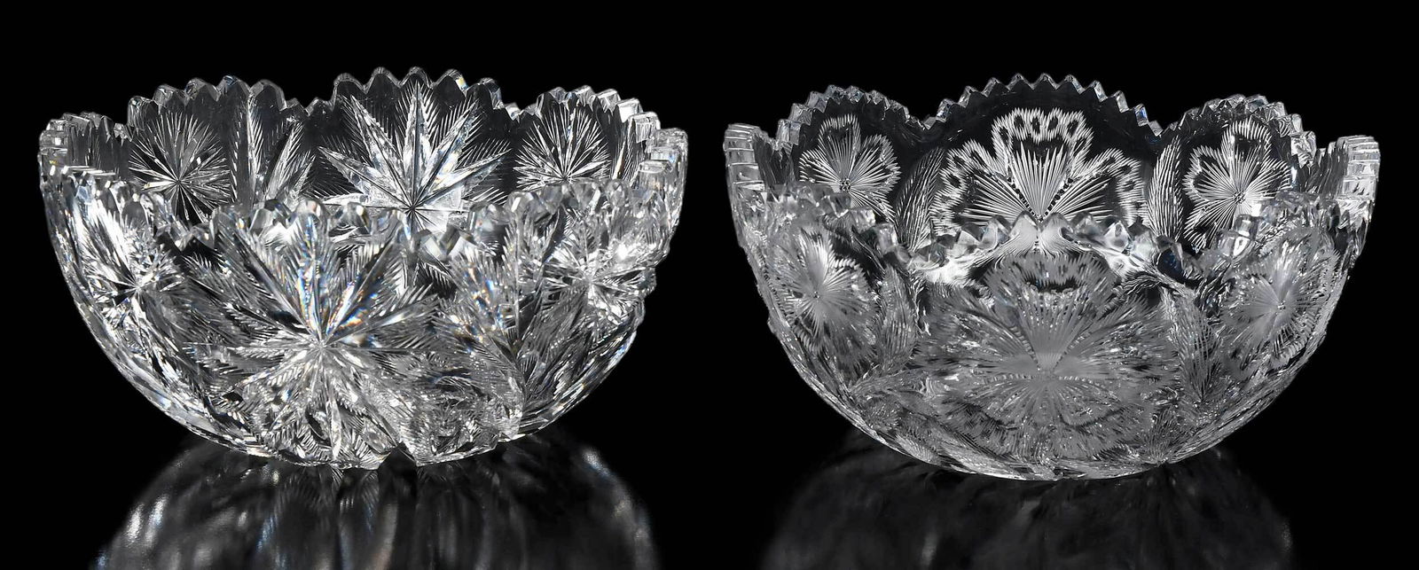 Two American Brilliant Period Cut Glass Bowls, One W.C. Anderson (1 of 8)