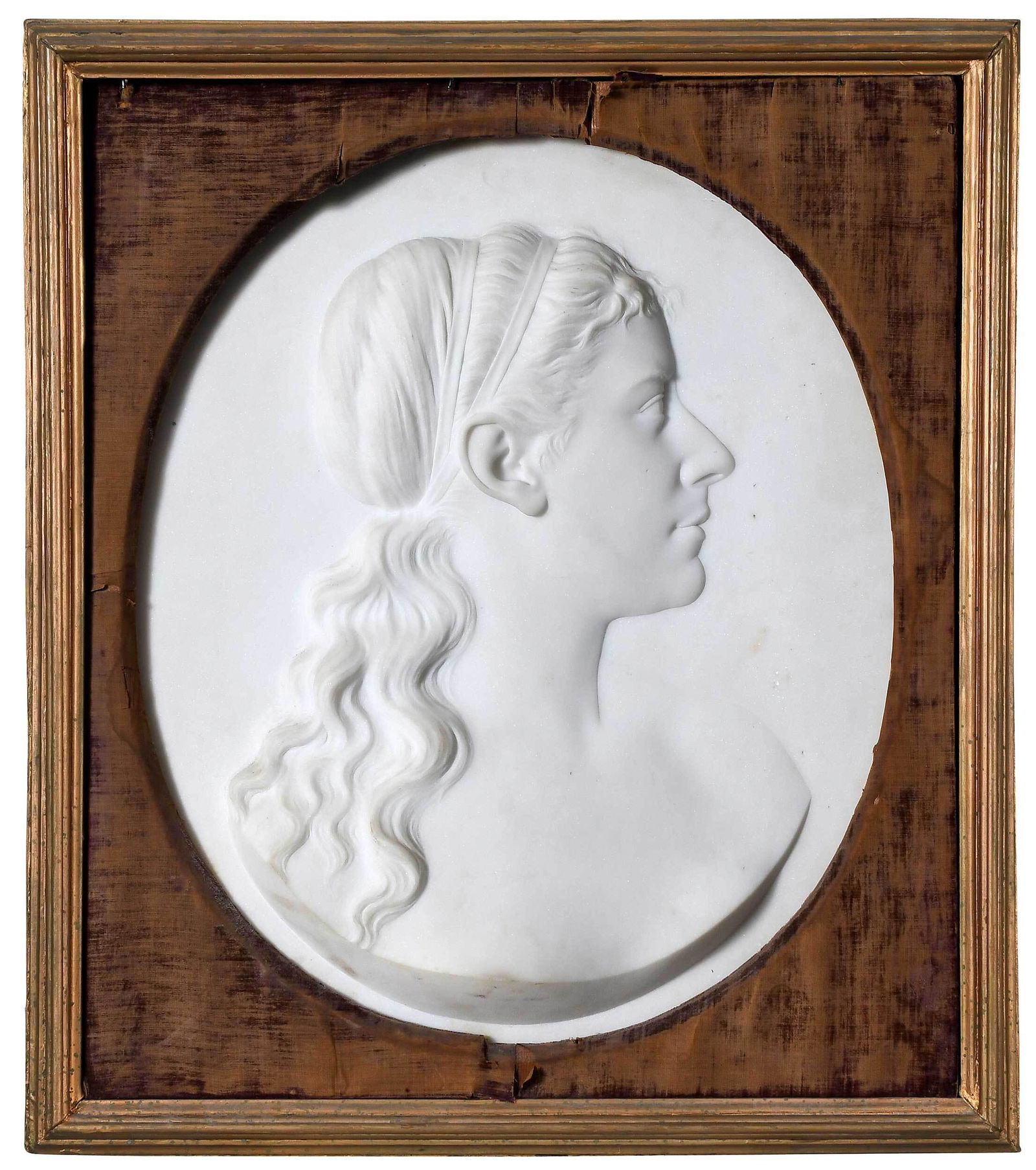 Continental School Marble Relief Portrait (1 of 7)