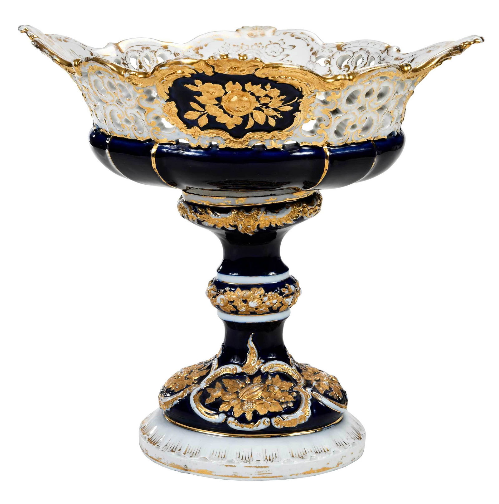 Meissen Gilt Porcelain Compote (1 of 12)