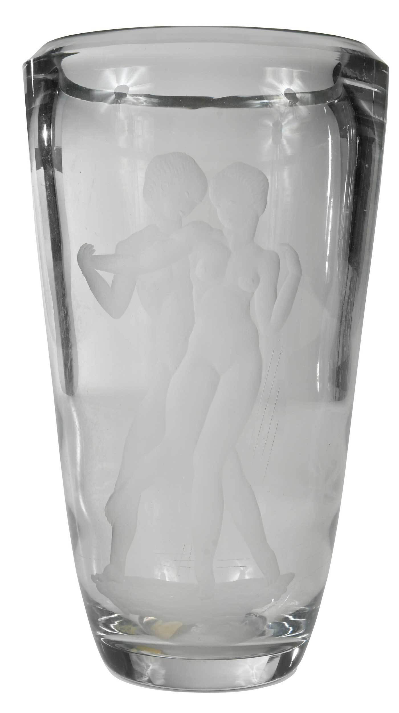 Elving Runemalm Wheel Engraved Vase (1 of 7)