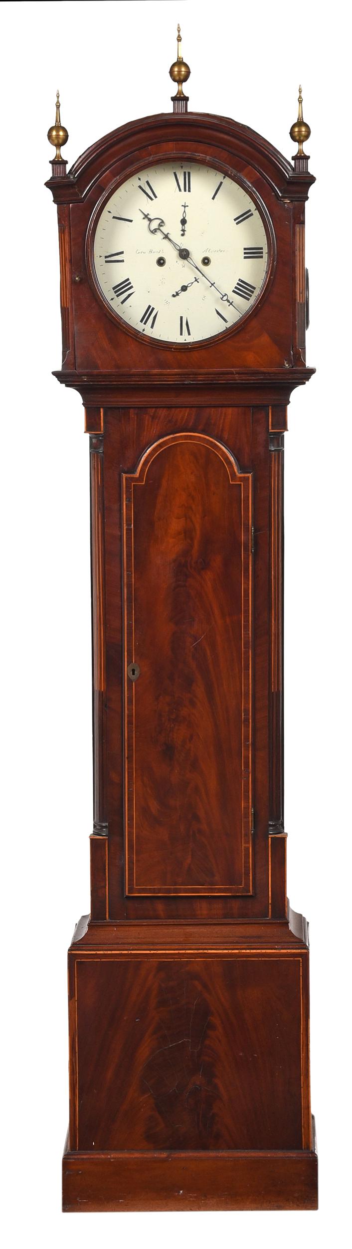Scottish Georgian Inlaid Mahogany Tall Case Clock (1 of 12)