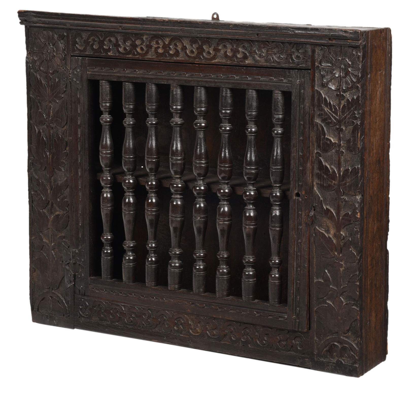 Rare Charles II Oak Mural Cupboard (1 of 5)