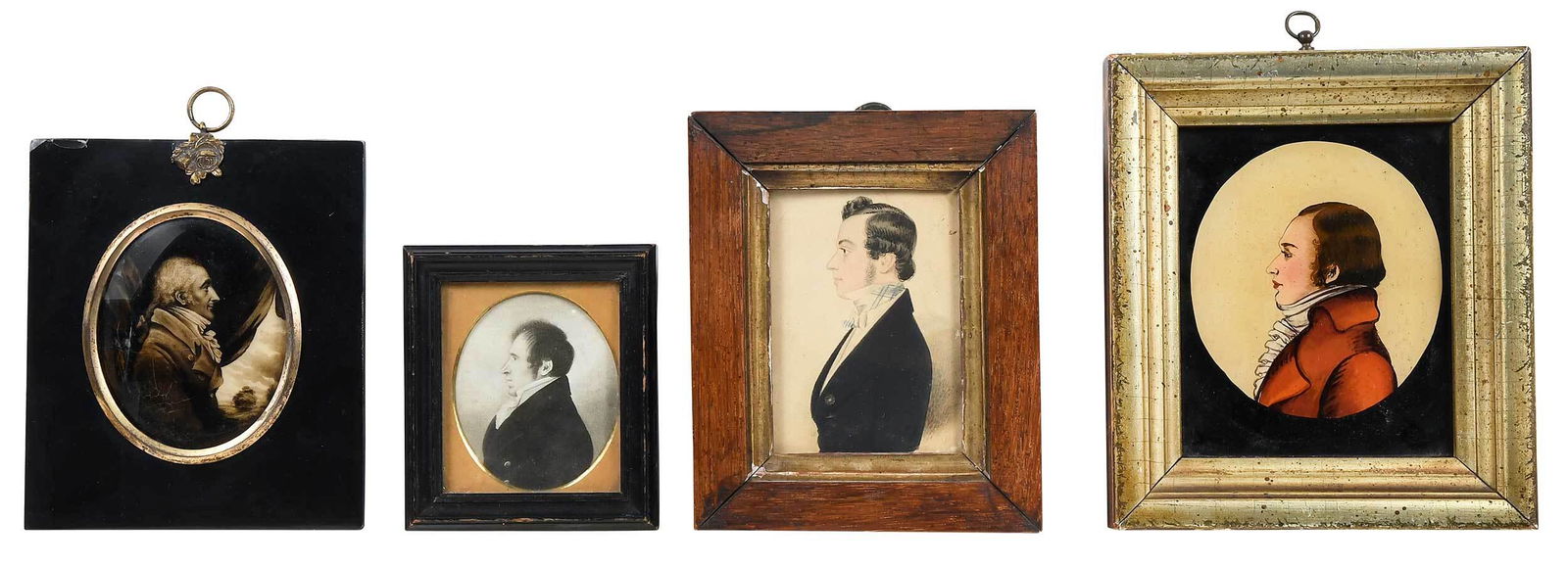 Three Portrait Miniatures of Men, One Photo (1 of 8)