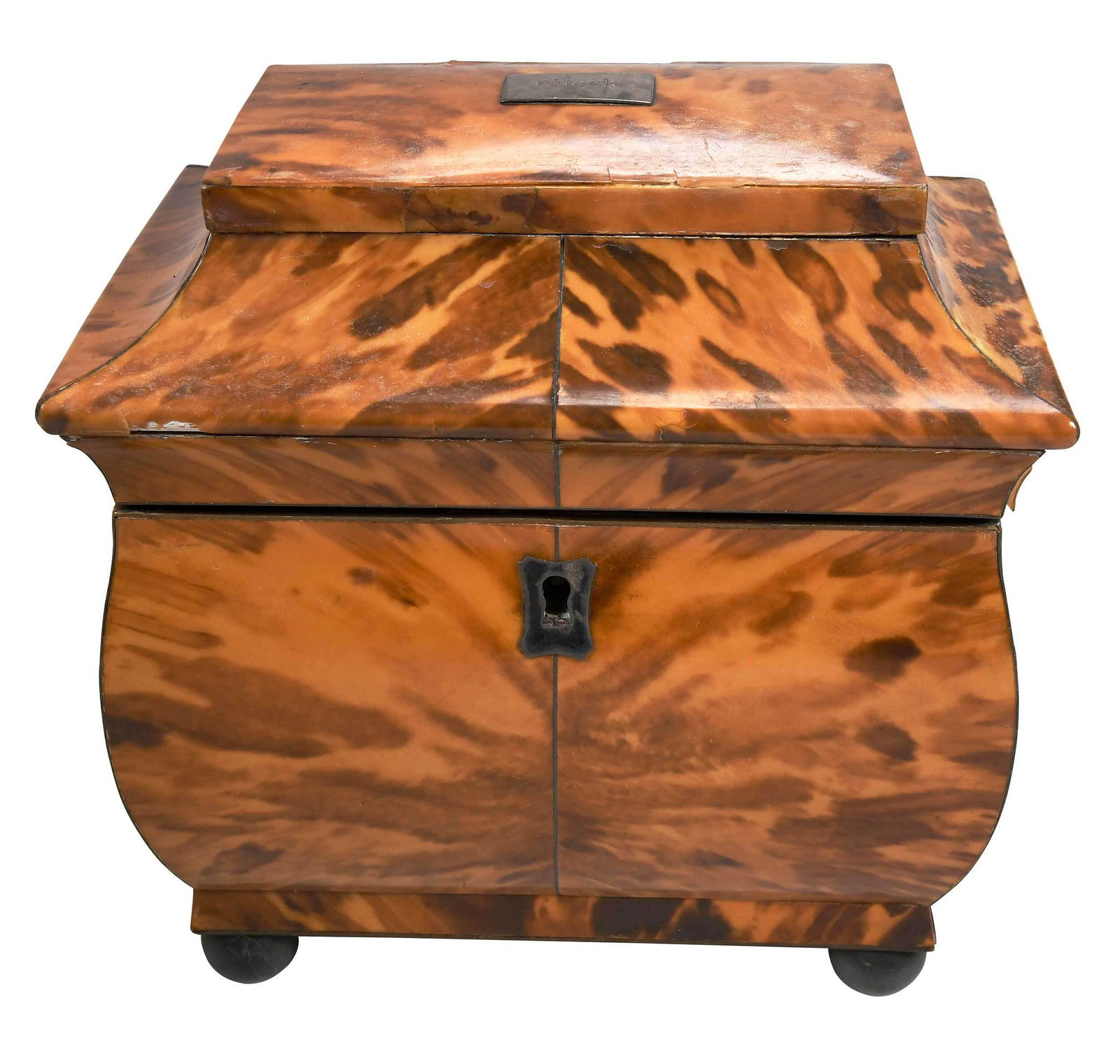 British Tortoiseshell Tea Caddy (1 of 7)