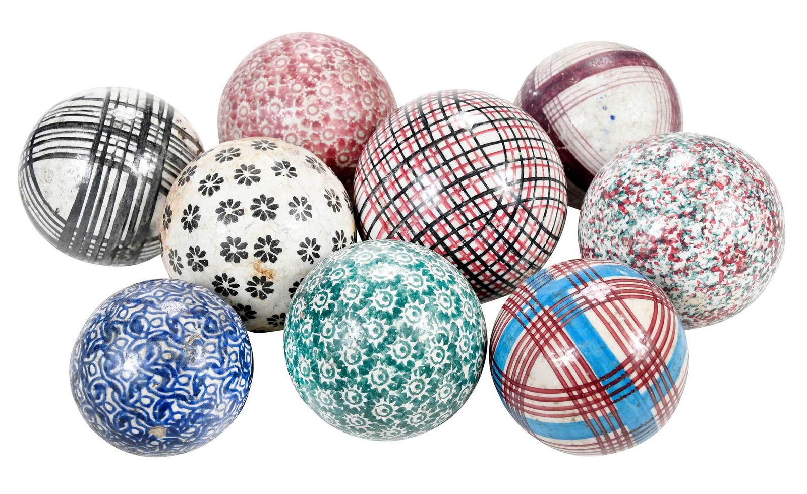 Group of 19 Porcelain Carpet Balls (1 of 7)